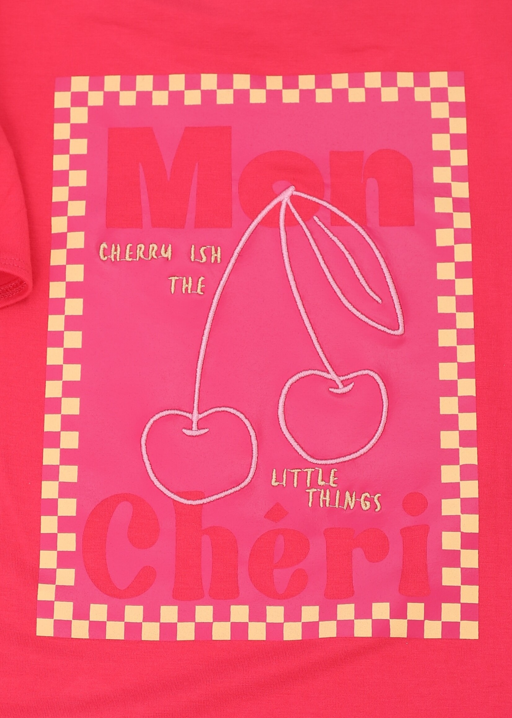 LOOXS Little LOOXS Little | Little T-shirt SS ruffles - poppy red