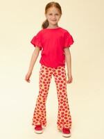 LOOXS Little LOOXS Little | Little T-shirt SS ruffles - poppy red