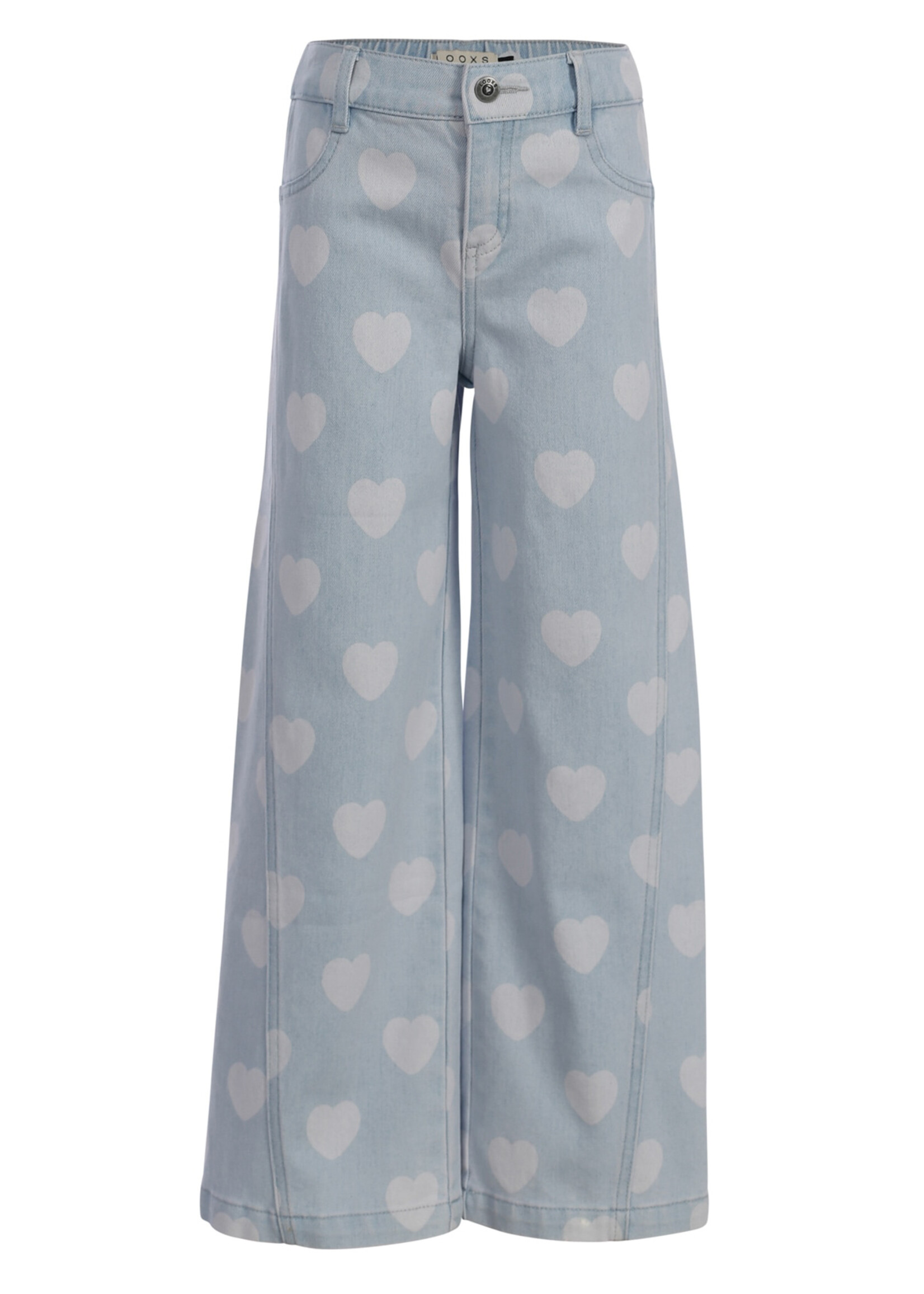 LOOXS Little LOOXS Little | Little Heart wideleg Denim - Heart denim