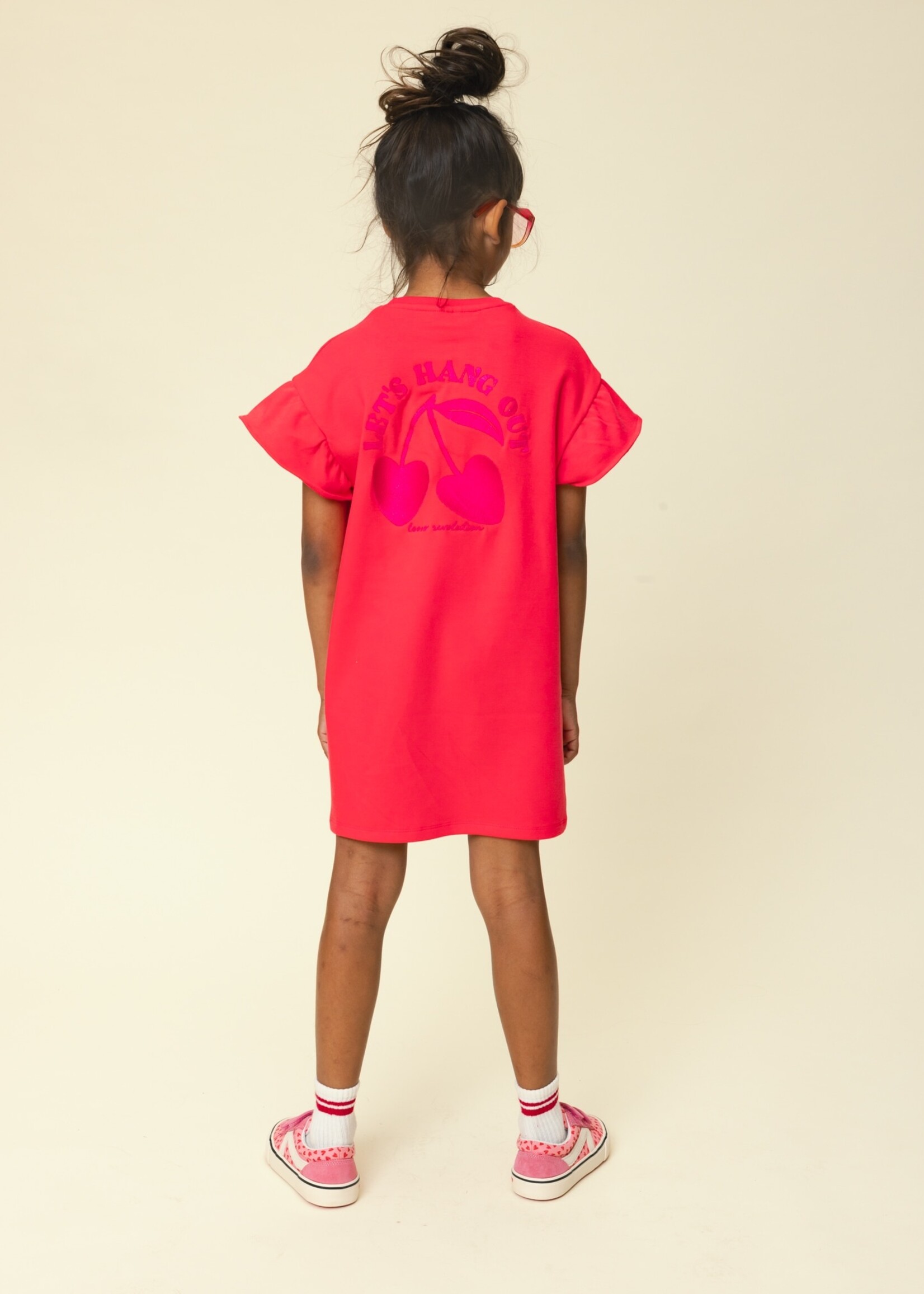 LOOXS Little LOOXS Little | Little Sweat Dress SS – poppy red