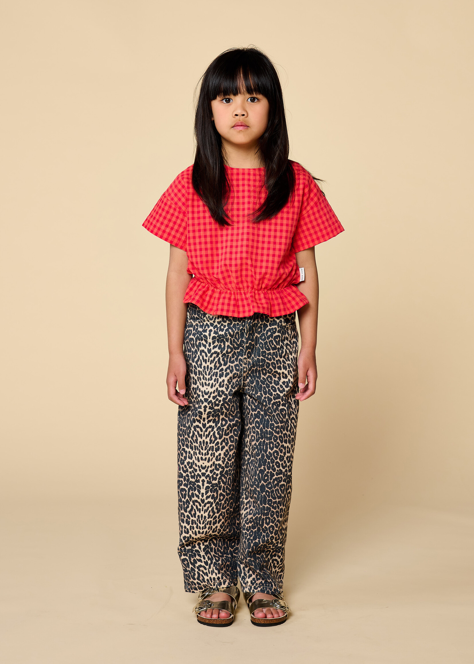 Petit Blush Petit Blush | Ballon Fit Jeans - Leopard AOP