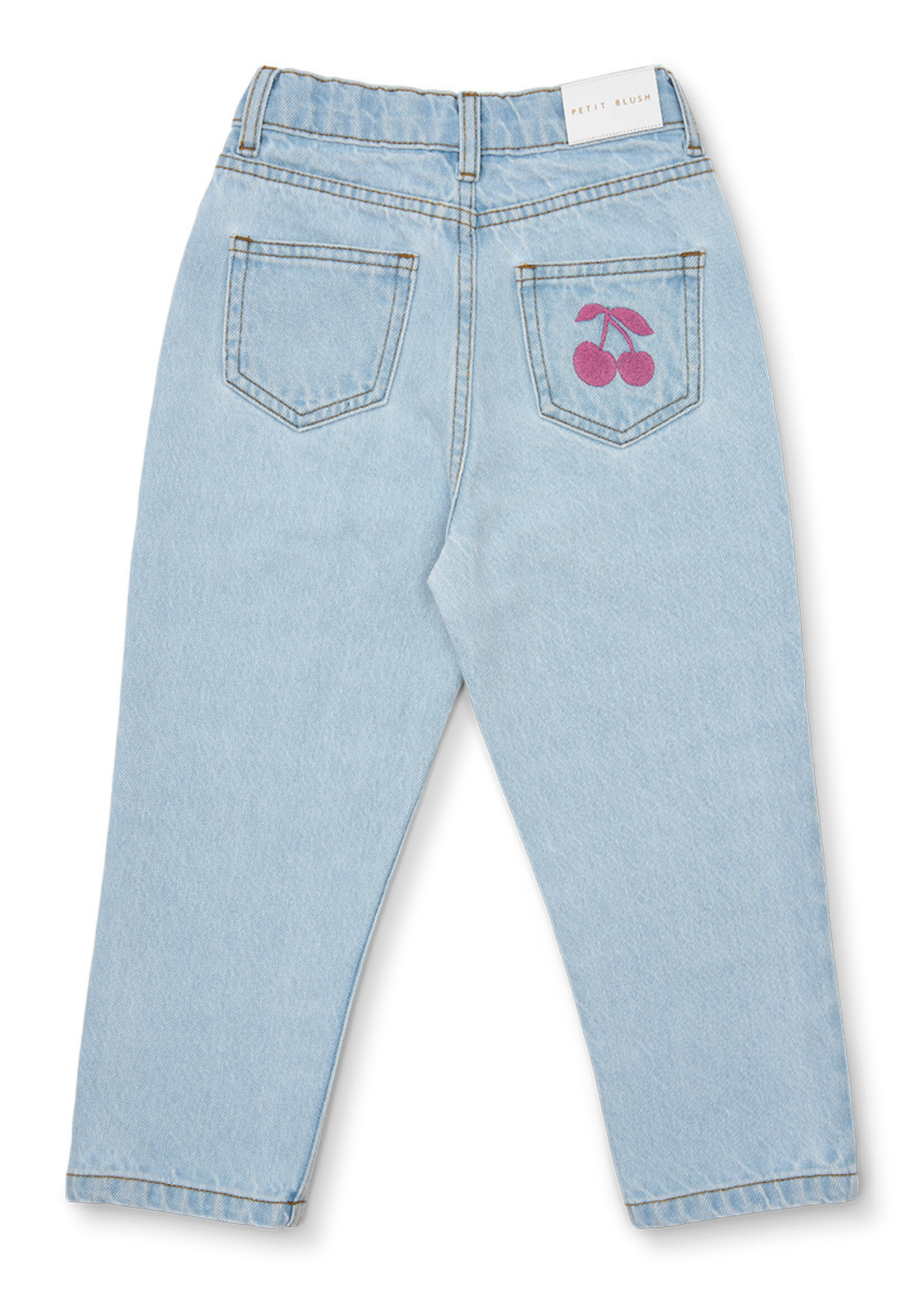 Petit Blush Petit Blush | Baggy Fit Jeans - Washed Light Blue