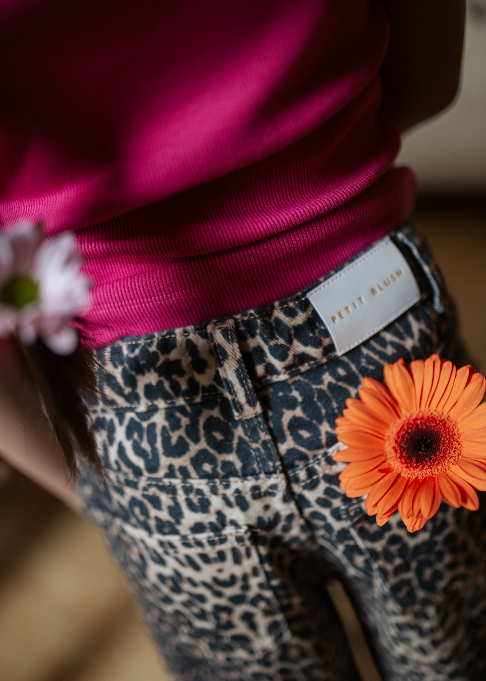 Petit Blush Petit Blush | Ballon Fit Jeans - Leopard AOP