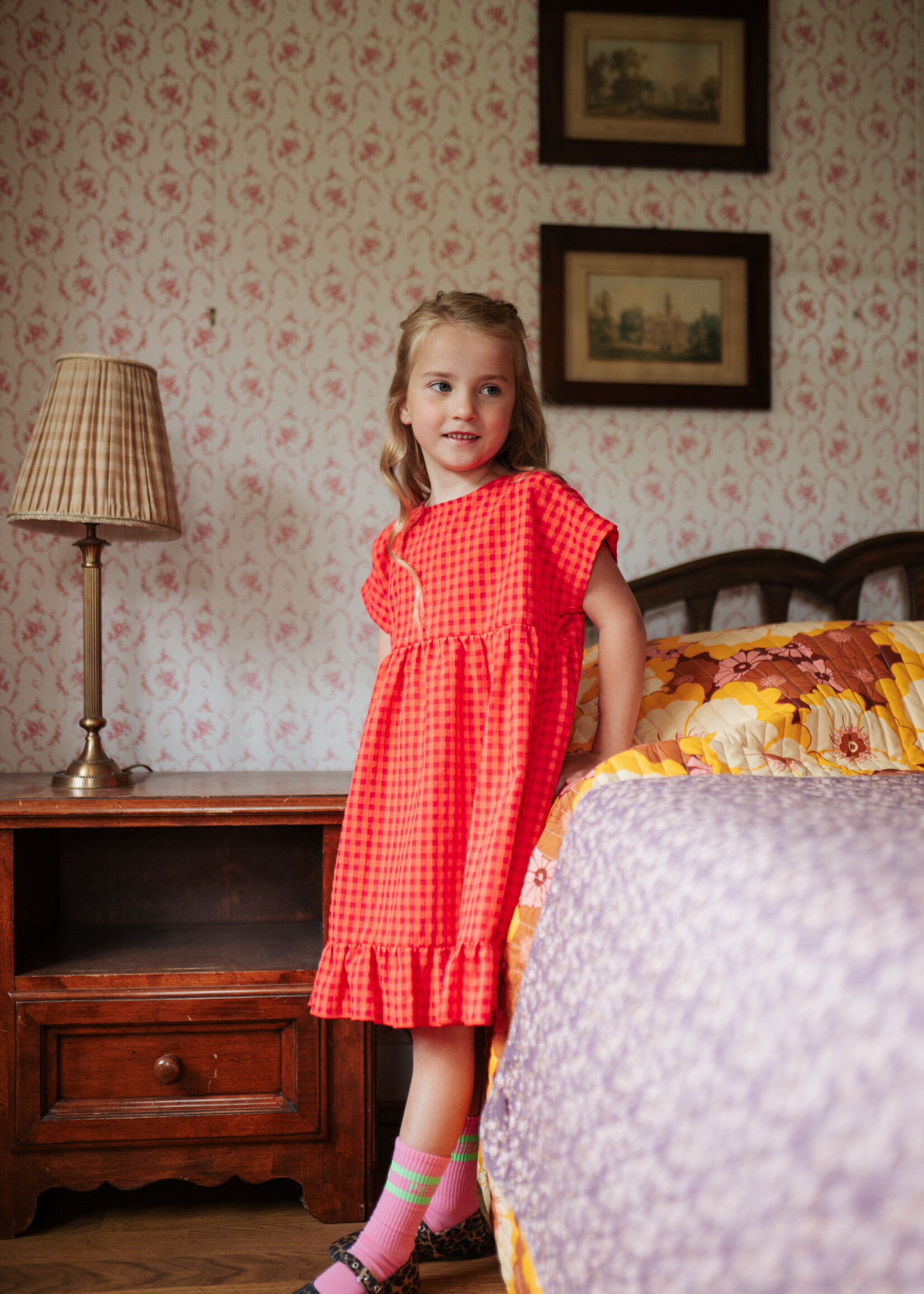 Petit Blush Petit Blush | Julie Dress - Check Red