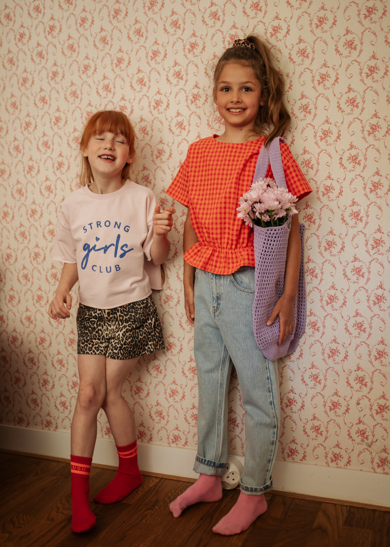 Petit Blush Petit Blush | Baggy Fit Jeans - Washed Light Blue