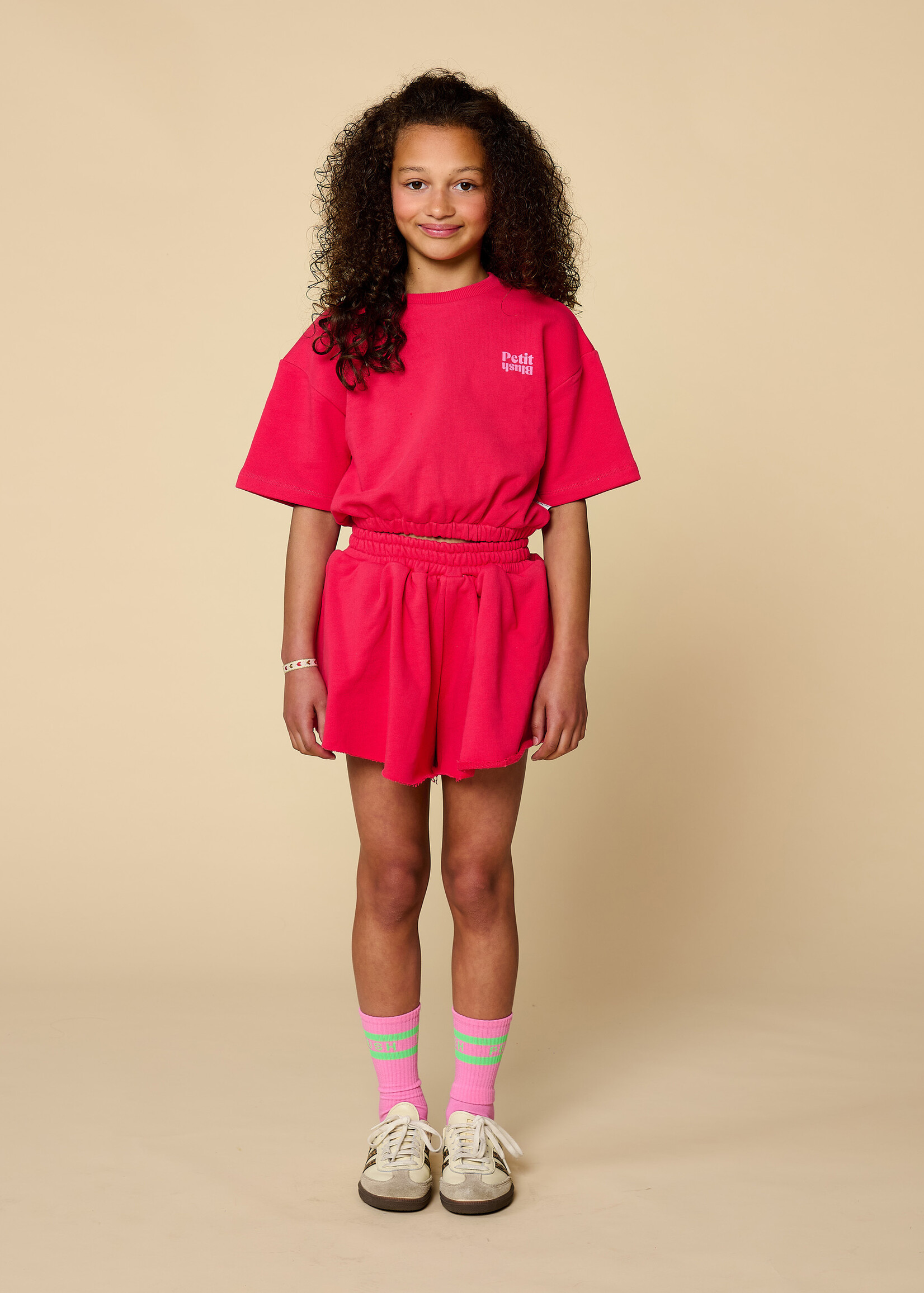 Petit Blush Petit Blush | Sweat Short - Raspberry Wine