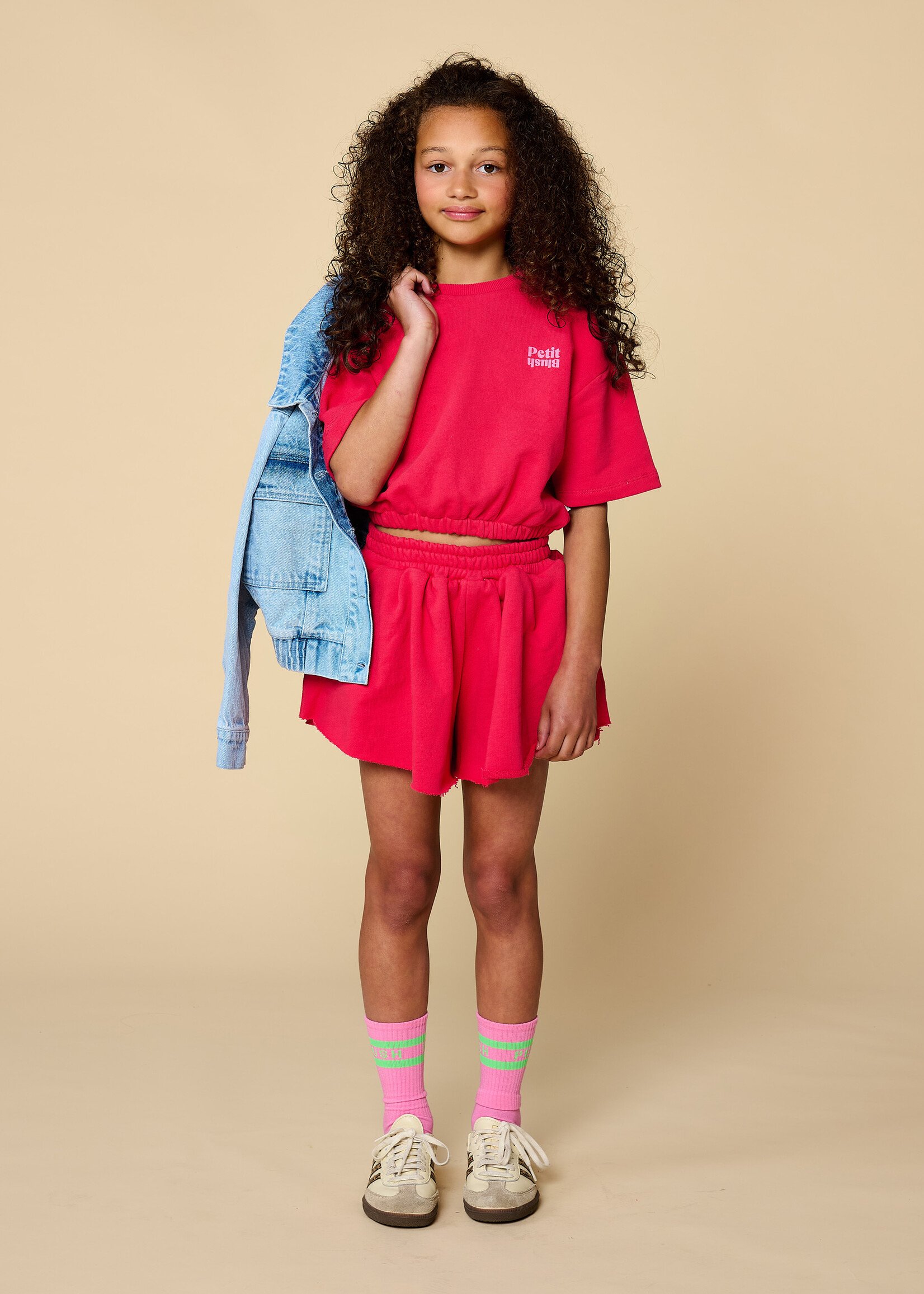 Petit Blush Petit Blush | Sweat Short - Raspberry Wine