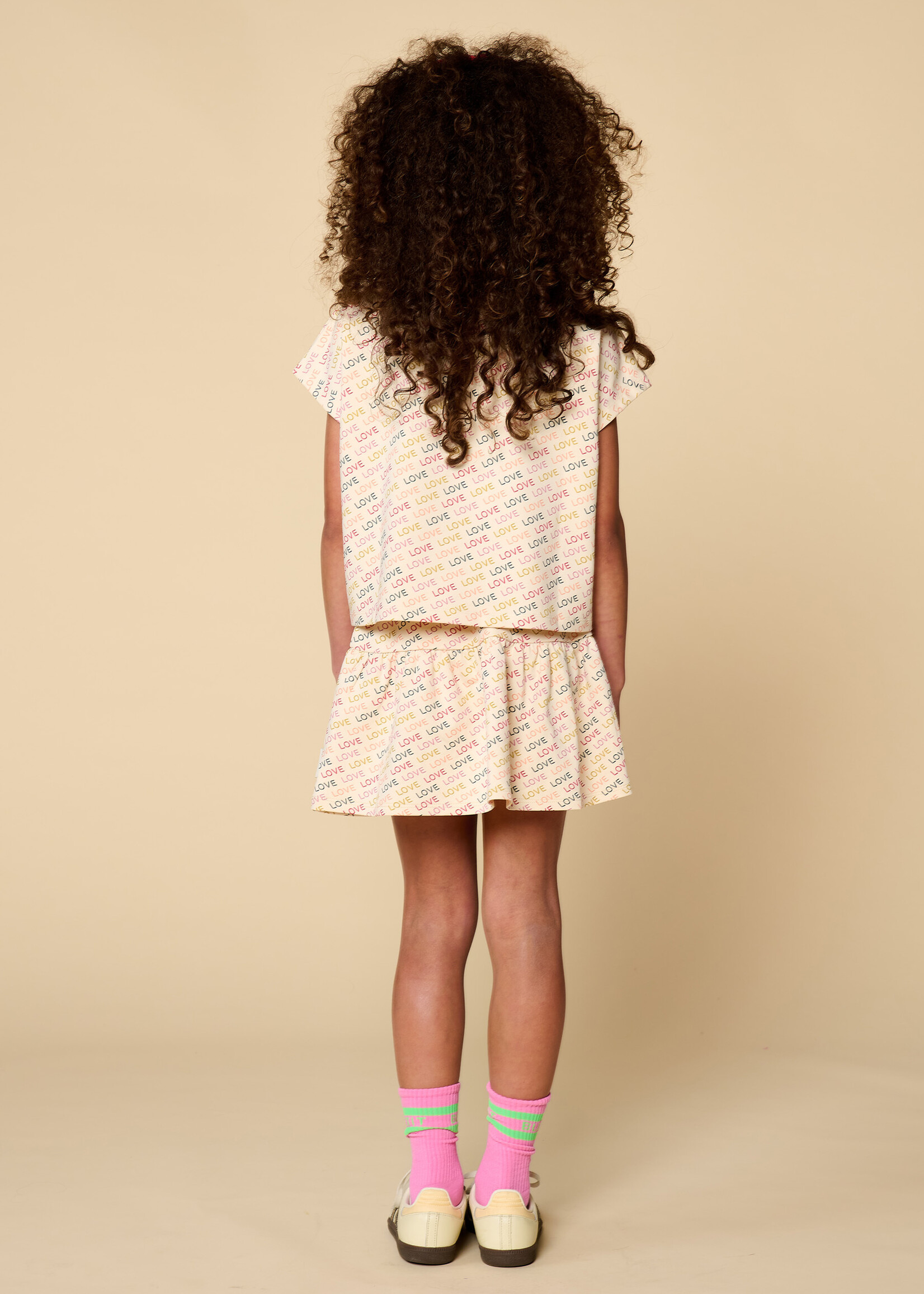 Petit Blush Petit Blush | Simple T-Shirt - Love Text AOP