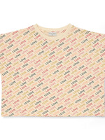 Petit Blush Petit Blush | Simple T-Shirt - Love Text AOP