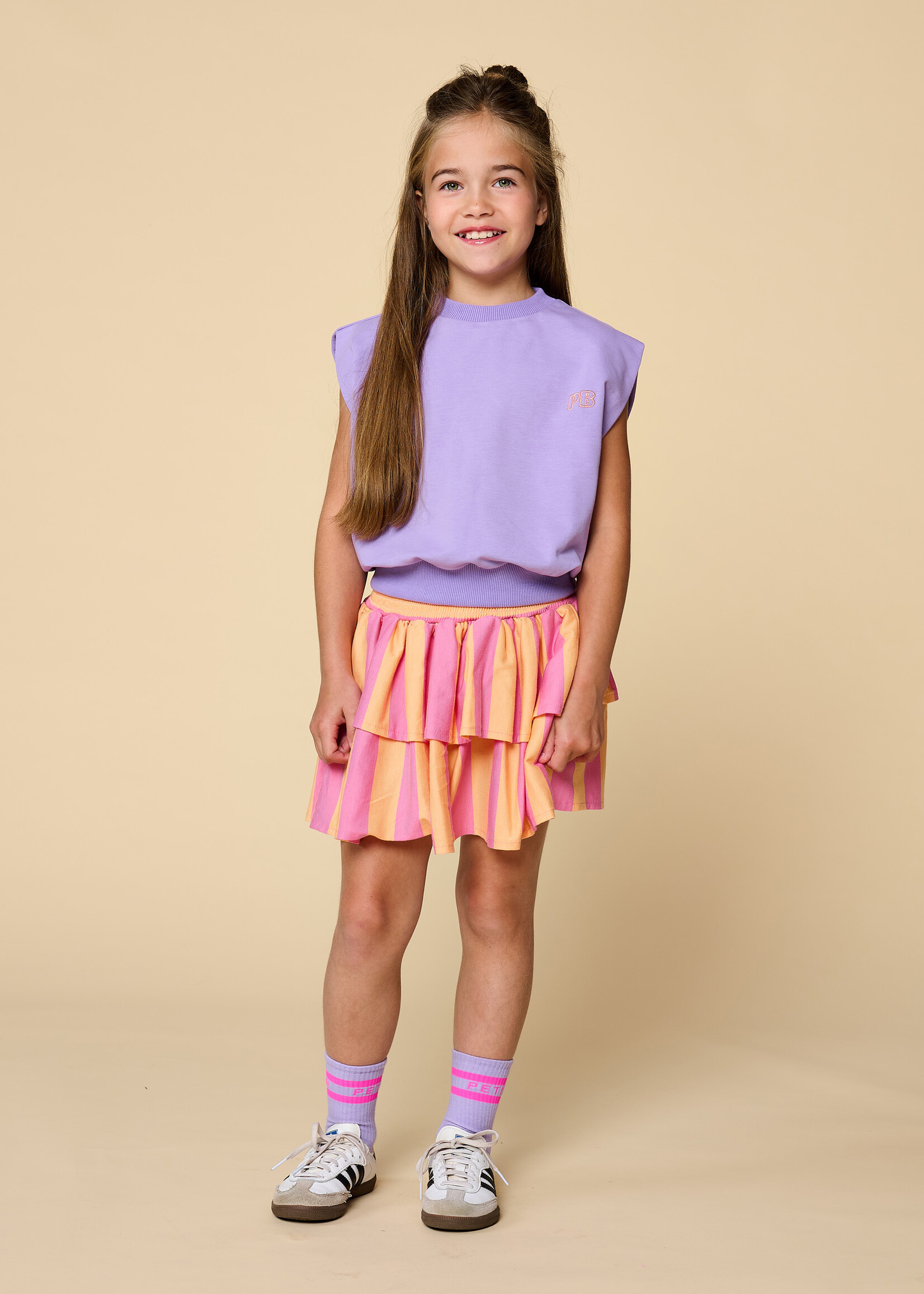 Petit Blush Petit Blush| Shoulder Top - Chalk Violet