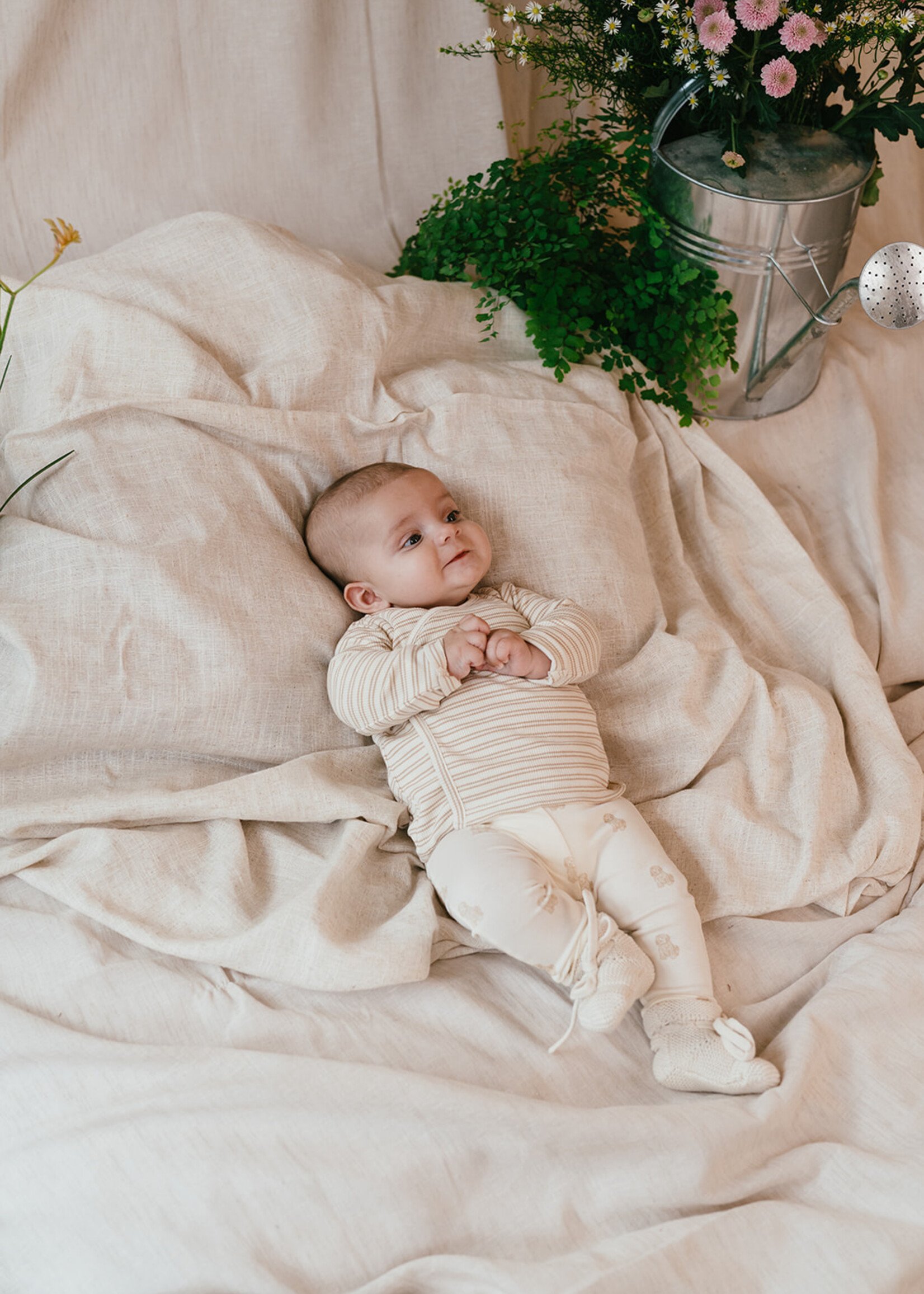 A Tiny Story A Tiny Story | baby t-shirt long sleeve - Nougat