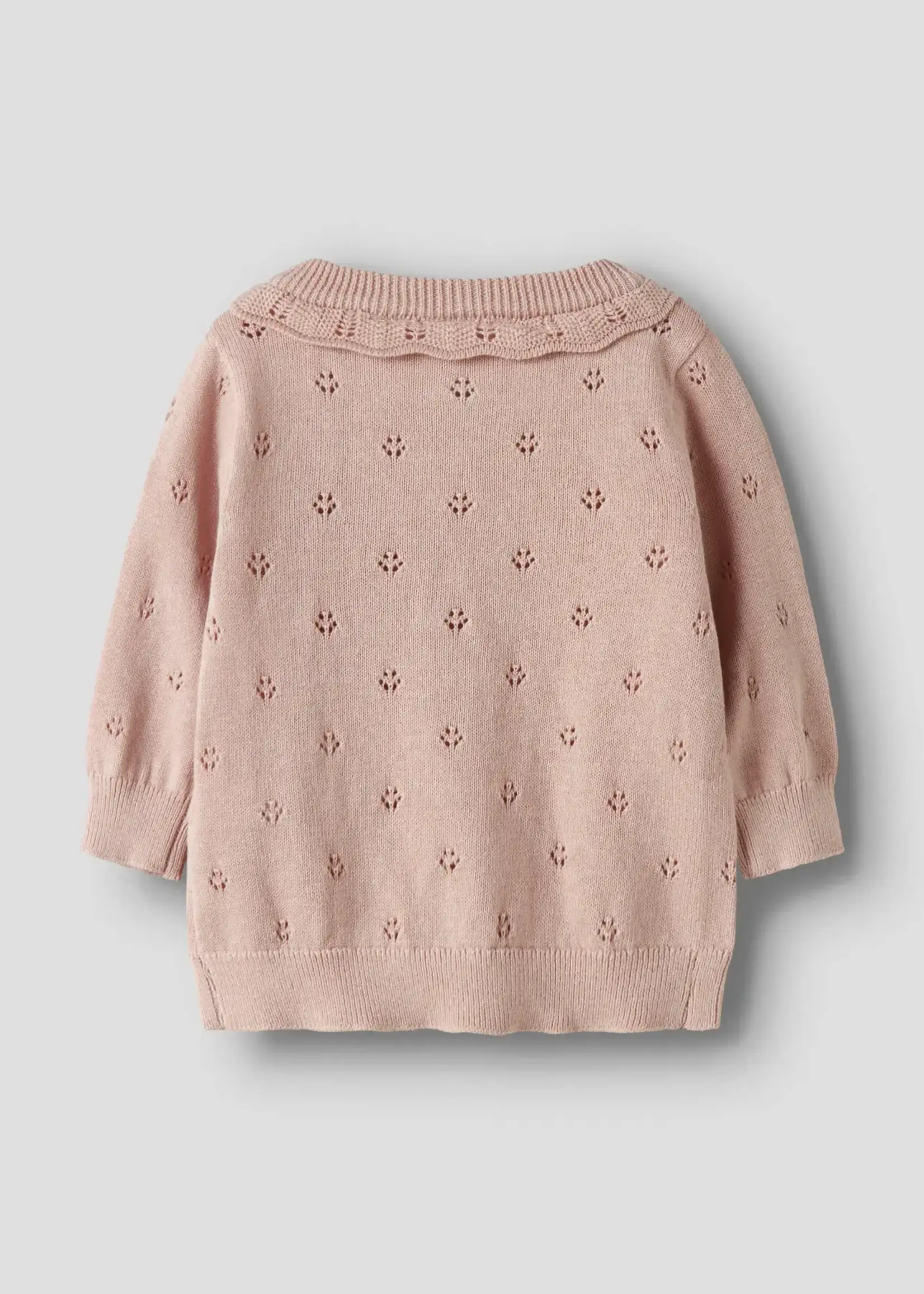 Lil’ Atelier Lil'Atelier | NBFDORINA ls knit card lil - Peach whip/melange