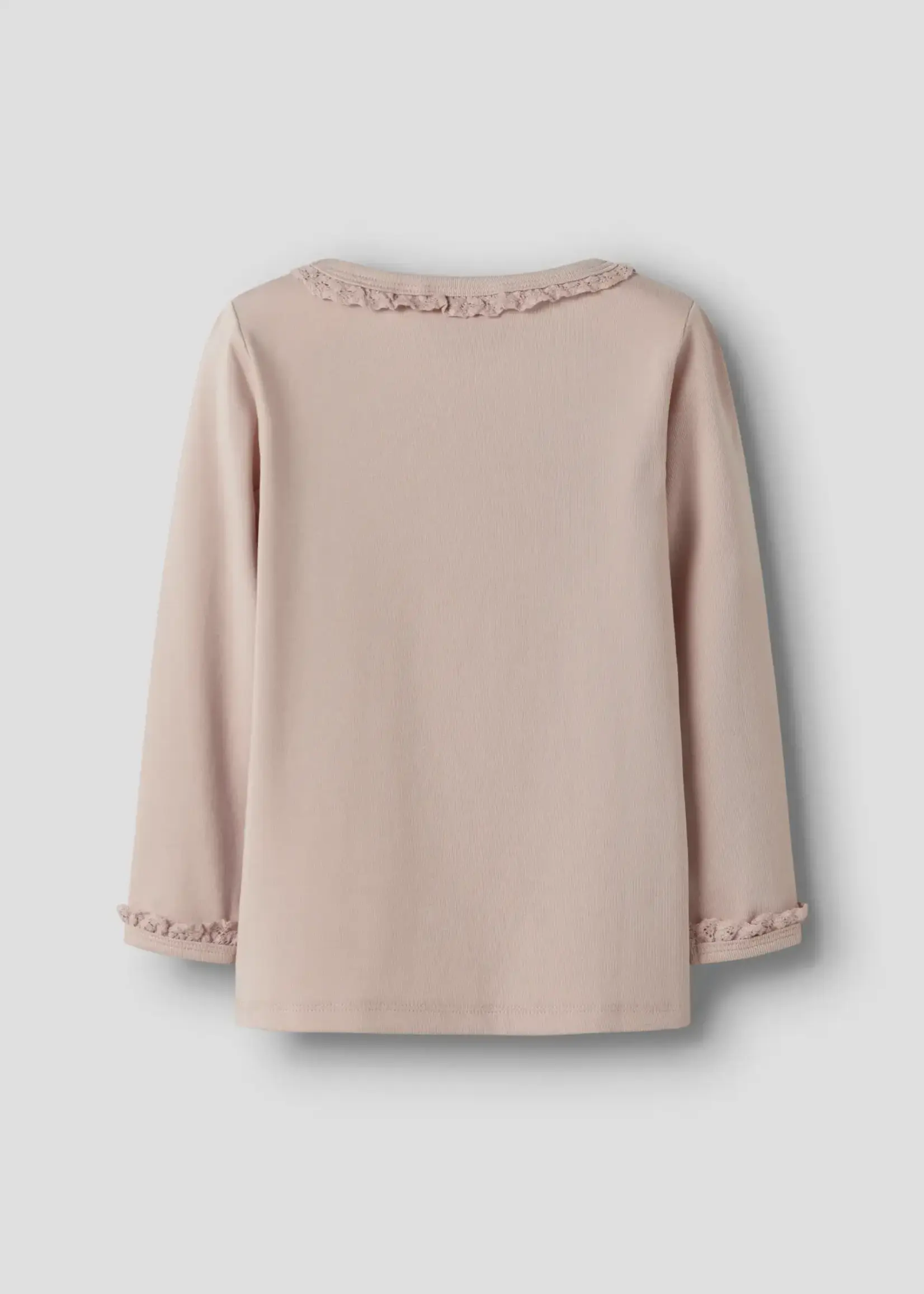 Lil’ Atelier Lil' Atelier | NMFLAYO SUP LS SLIM TOP SOLID LIL - Peach Whip