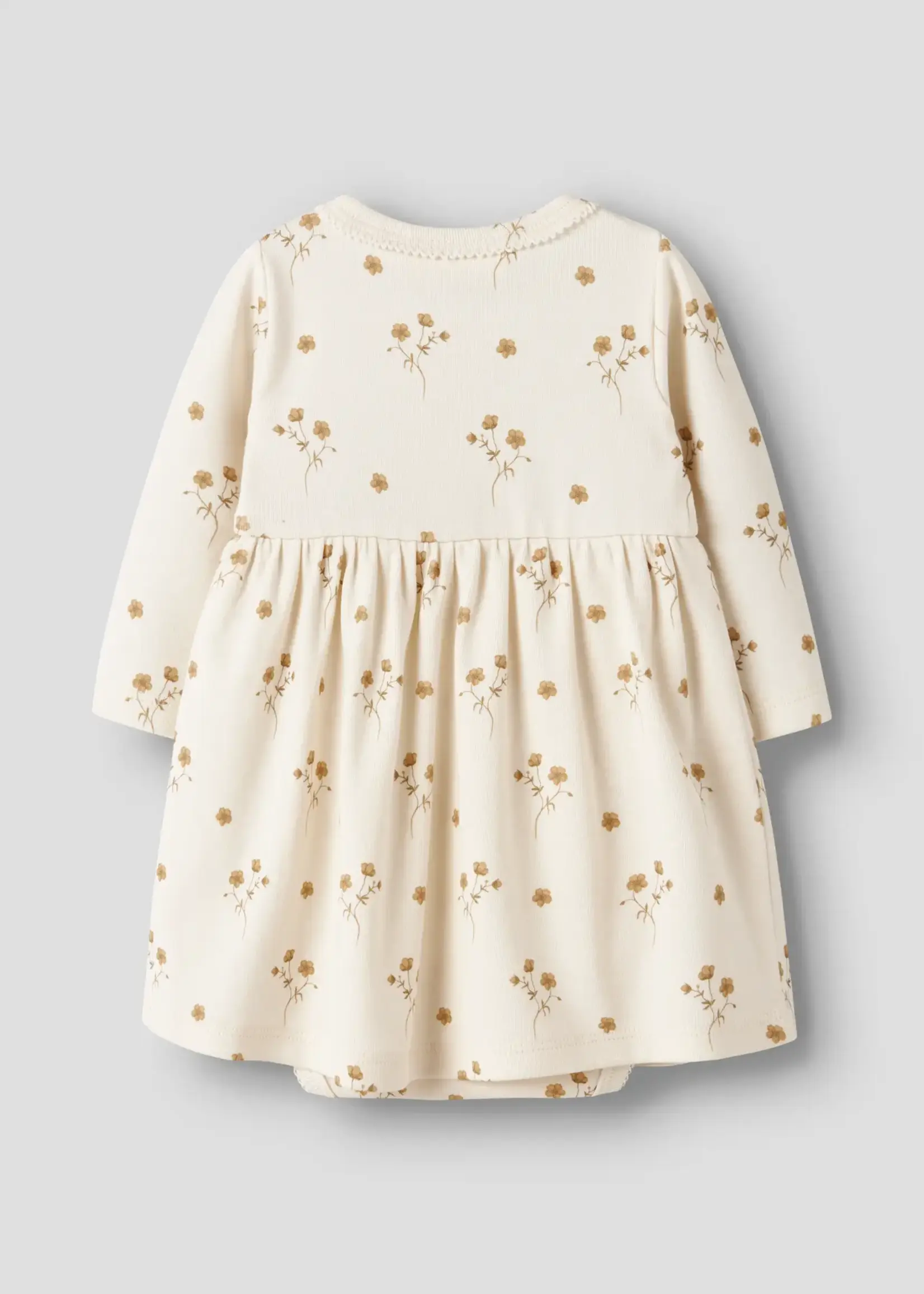 Lil' Atelier | NBFLAYO SIF LS BODY DRESS LIL - Coconut Milk - Flower
