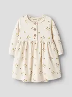 Lil’ Atelier Lil' Atelier | NBFLAYO SIF LS BODY DRESS LIL - Coconut Milk - Flower