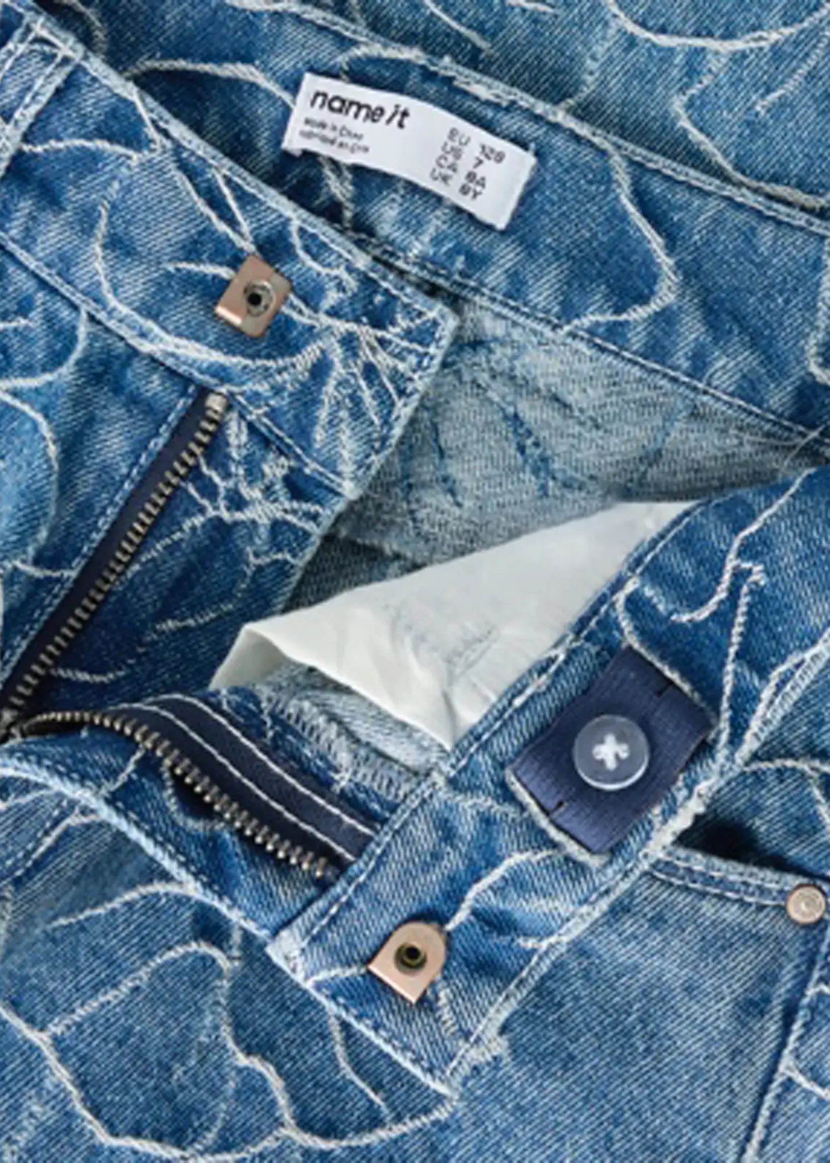 Name It Name it | NKFROSE wide jacq jeans - Medium Blue Denim