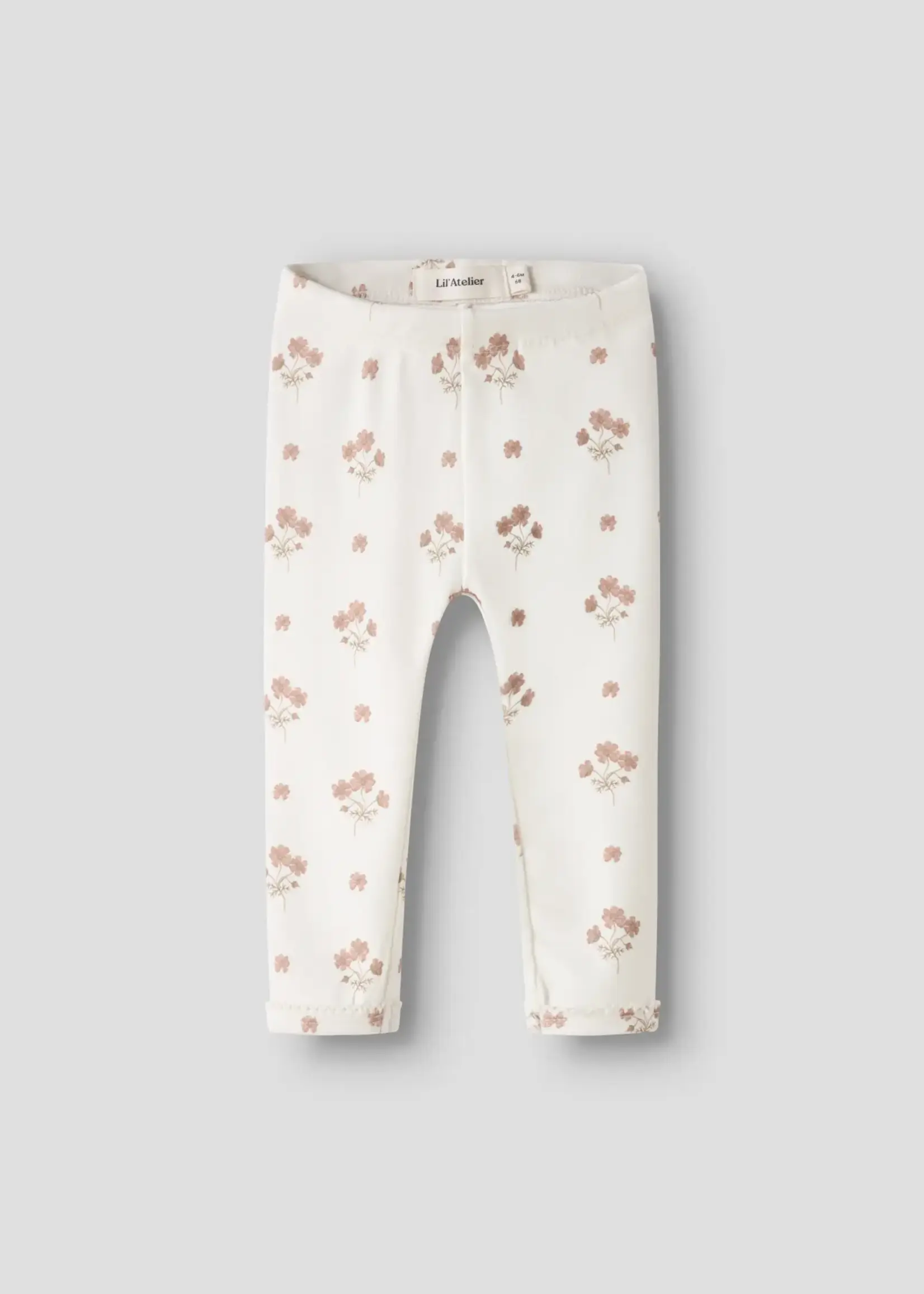 Lil’ Atelier Lil' Atelier | NBFLAYO SIN SLIM LEGGINGS LIL -  Coconut Milk / Flower