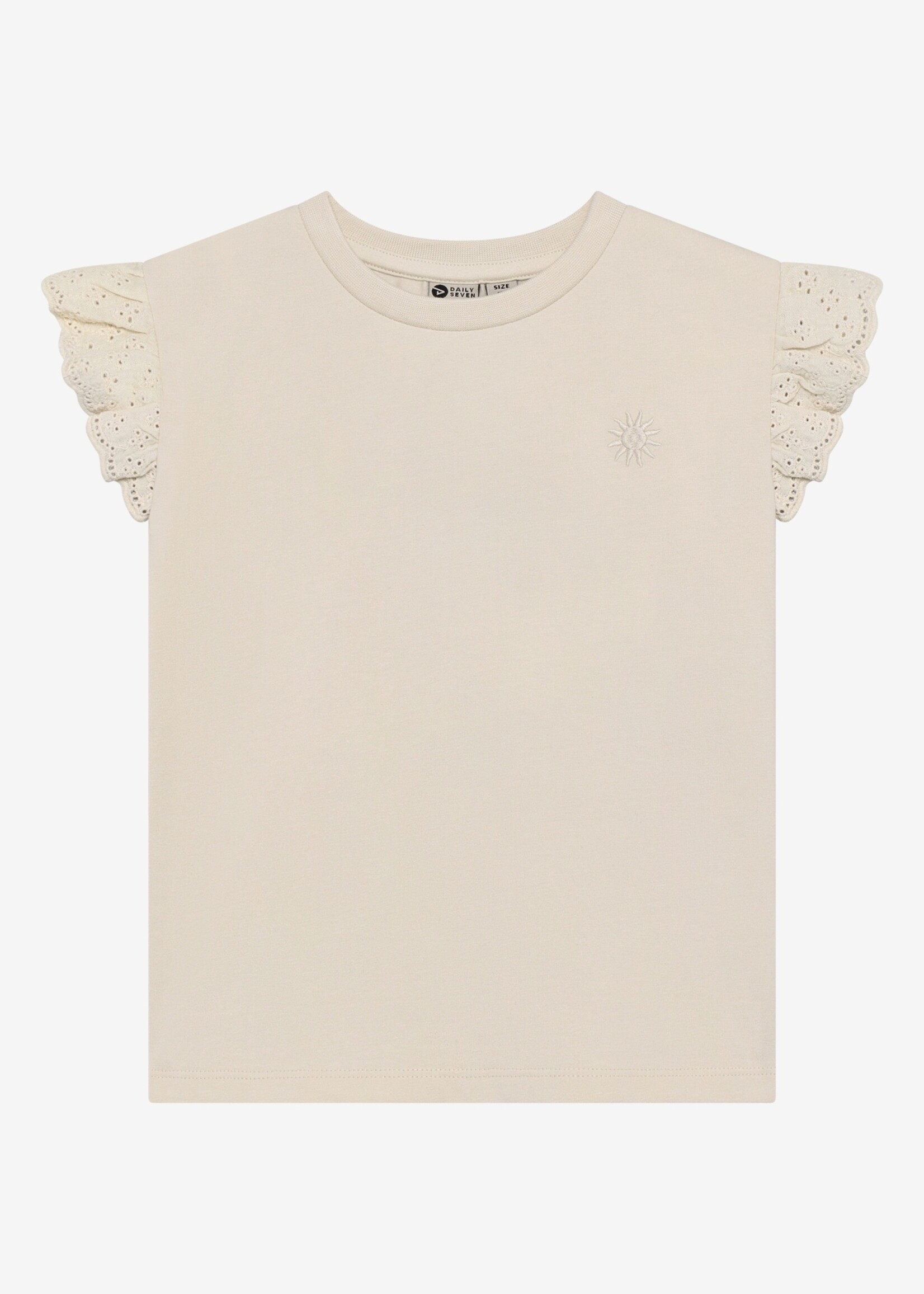Daily7 Daily7 | T-shirt Broderie – Sand