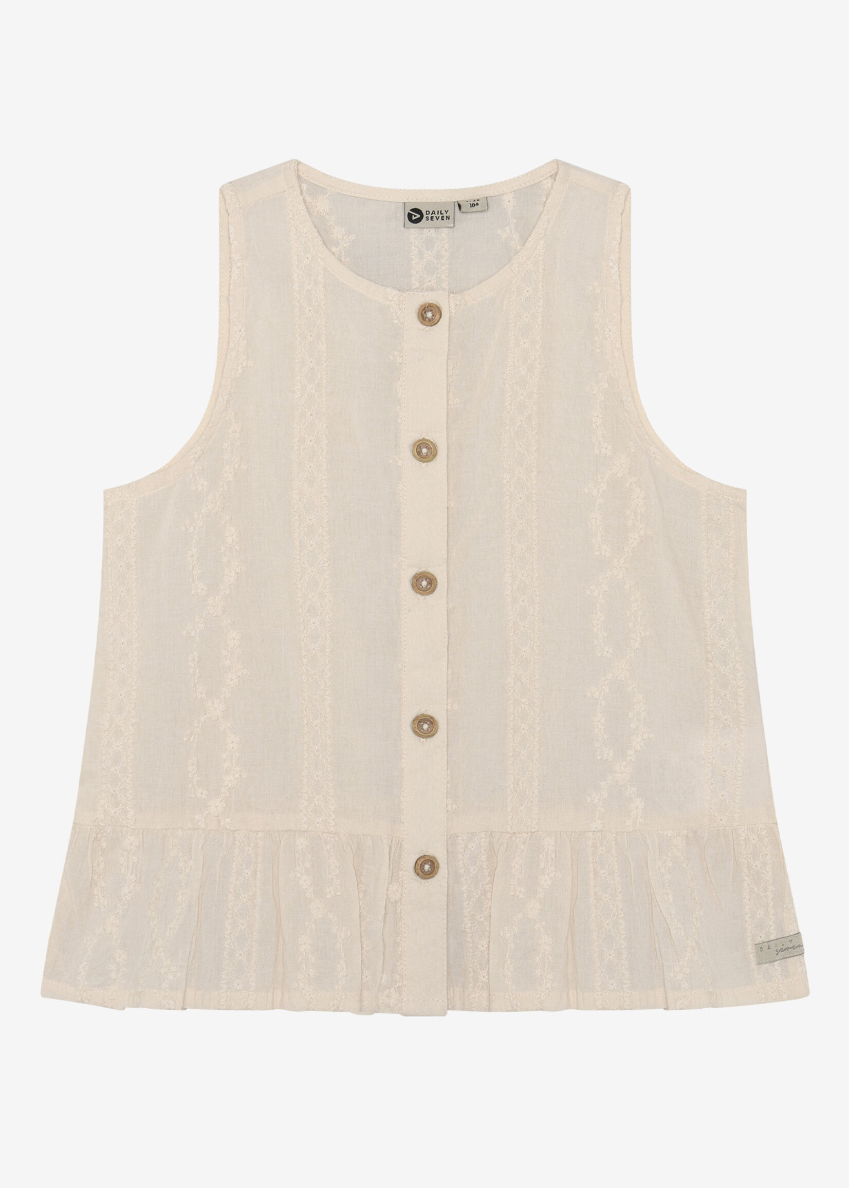 Daily7 Daily7 | Ruffle Singlet – Sand
