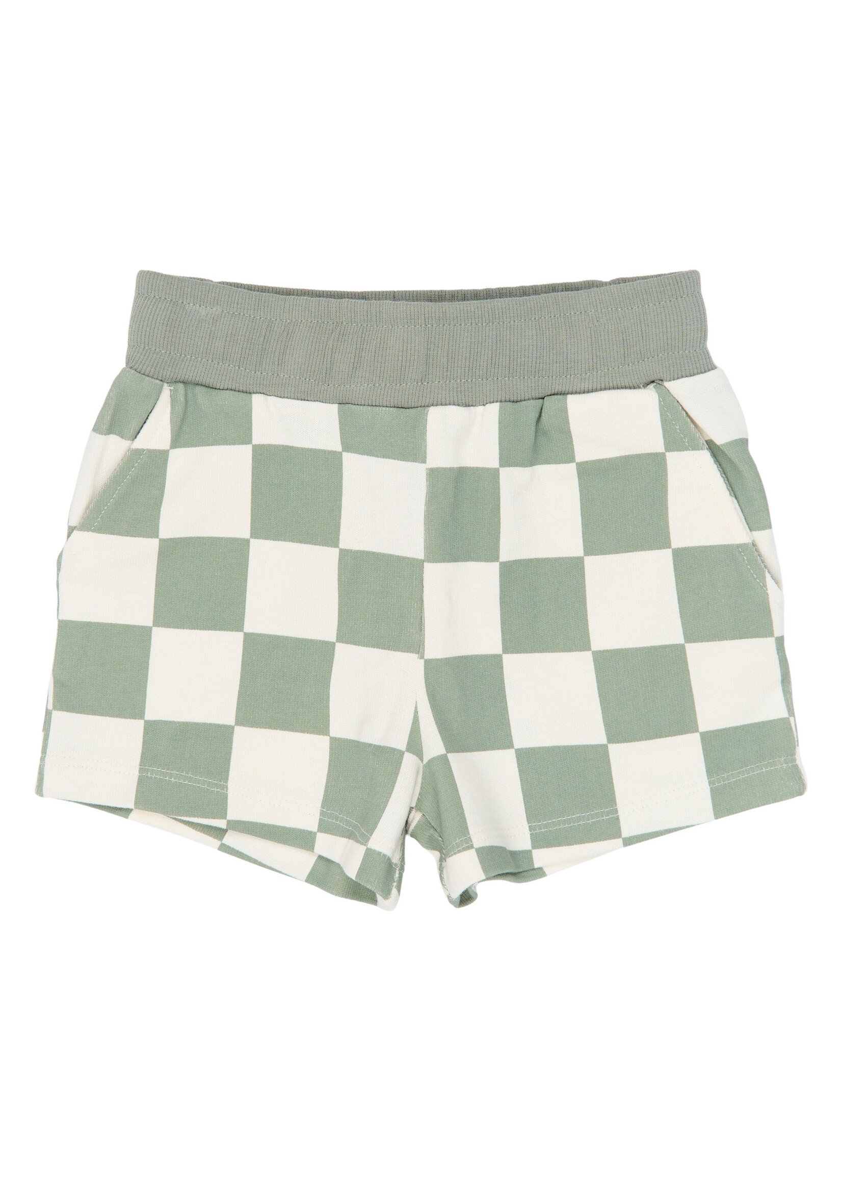 THE NEW SIBLINGS THE NEW SIBLINGS | TNSTSebastian Shorts - Aqua Gray AOP