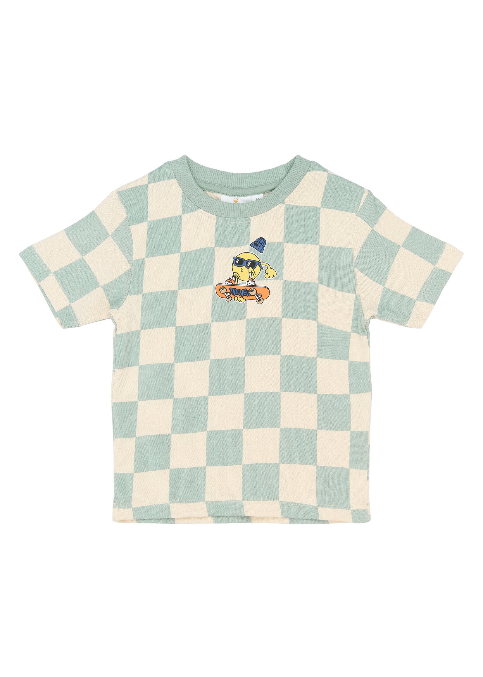 THE NEW SIBLINGS THE NEW SIBLINGS | TNSTSebastian OS S_S Tee - Aqua Gray AOP