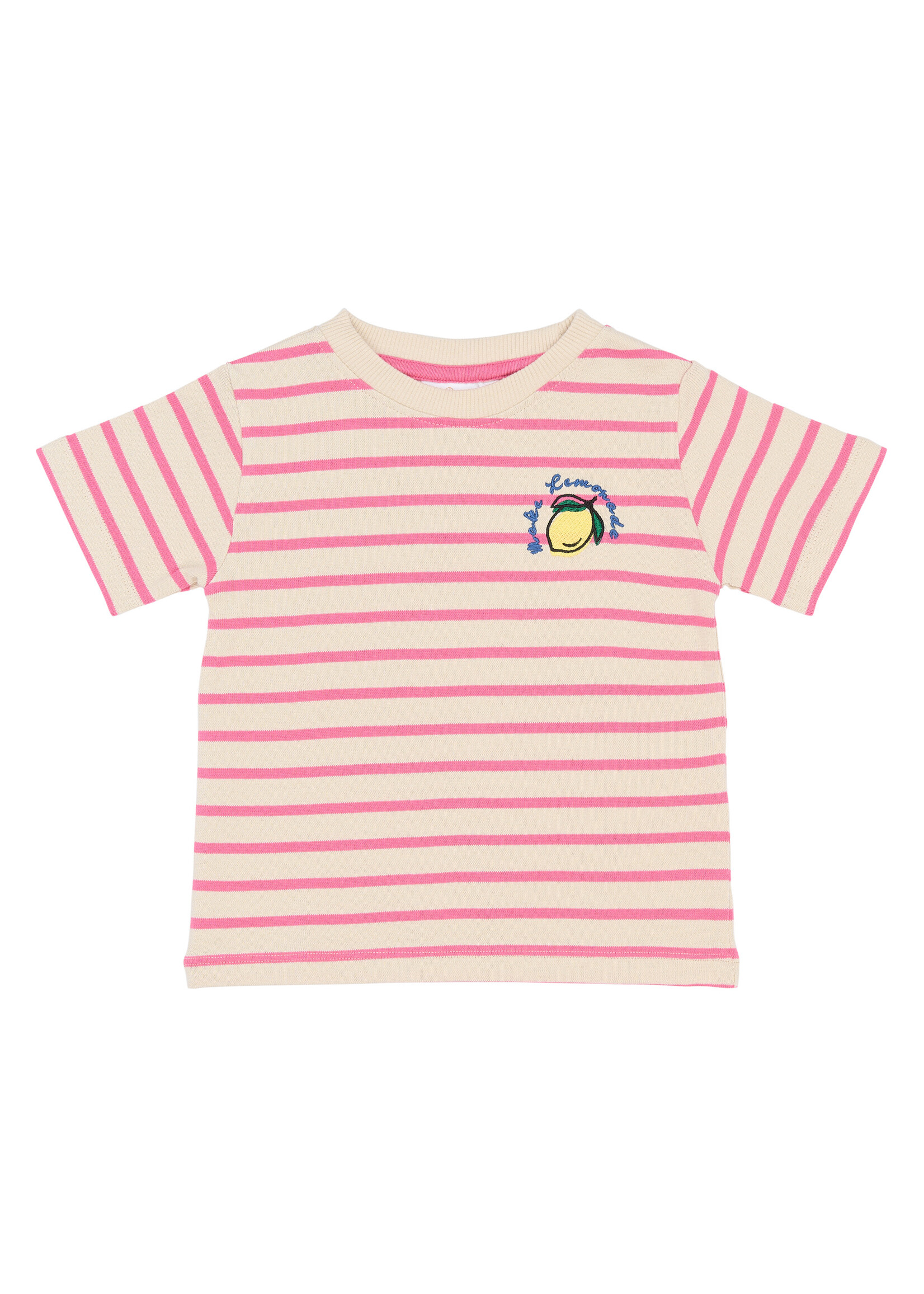 THE NEW SIBLINGS THE NEW SIBLINGS | TNSTSannah OS S_S Tee - Carmine Rose Striped