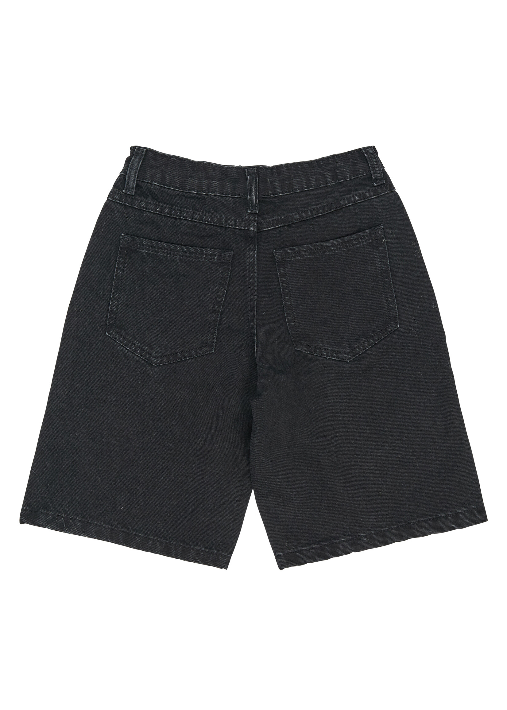THE NEW THE NEW | TNSvende Long Baggy Fit Denim Shorts - Medium Black Denim