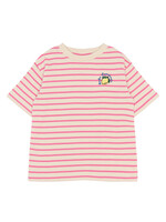 THE NEW THE NEW | TNSanny OS S_S Tee - Carmine Rose Striped