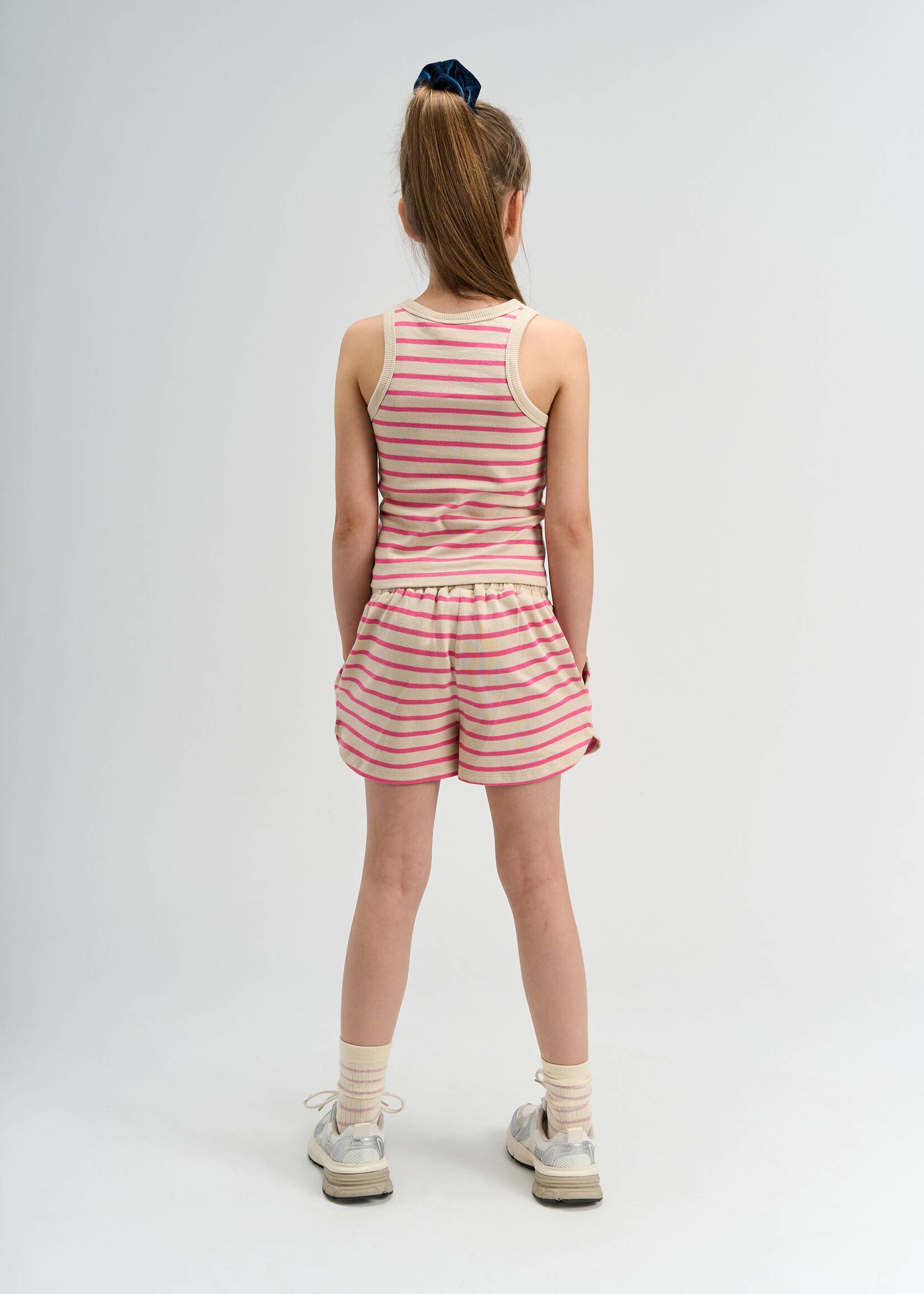 THE NEW THE NEW | TNShannon Shorts - Carmine Rose Striped