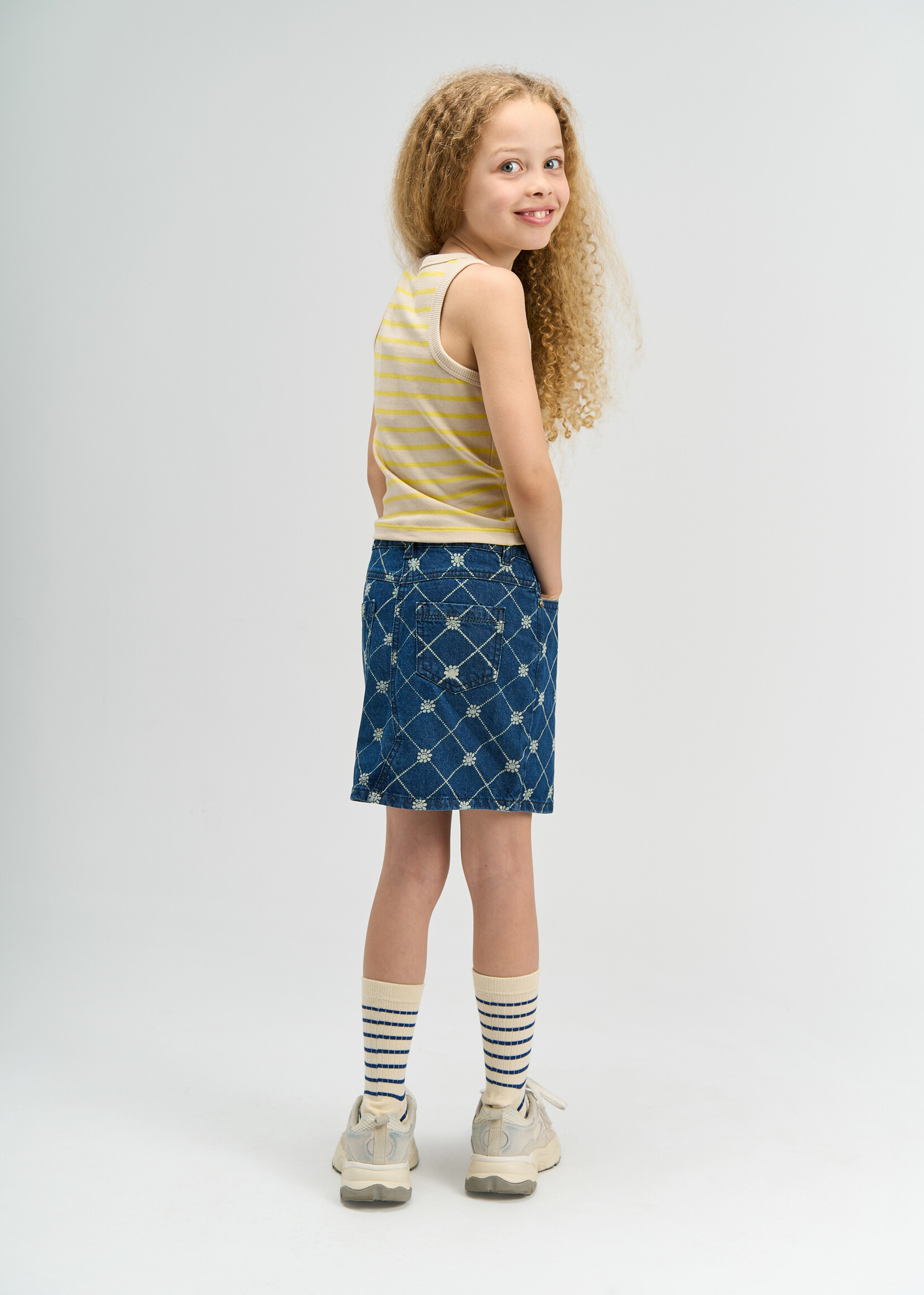 THE NEW THE NEW | TNShannon Short S_L Top - Acacia Striped