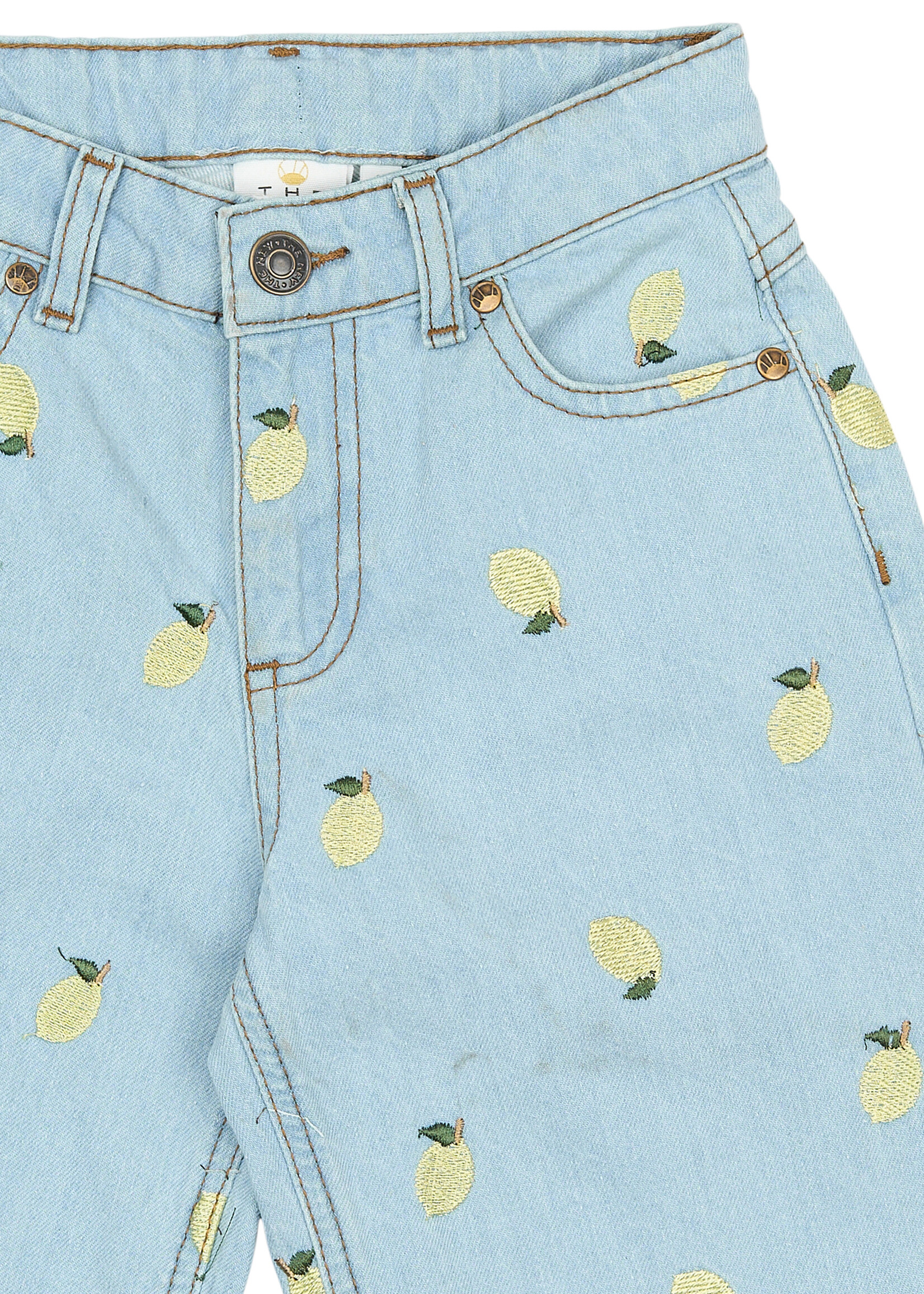 THE NEW THE NEW | TNSia Wide Fit Jeans - Light Blue Denim EMB