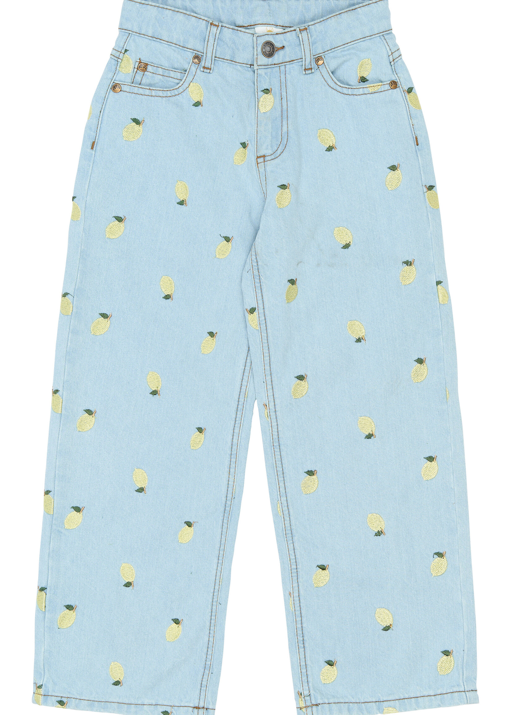 THE NEW THE NEW | TNSia Wide Fit Jeans - Light Blue Denim EMB