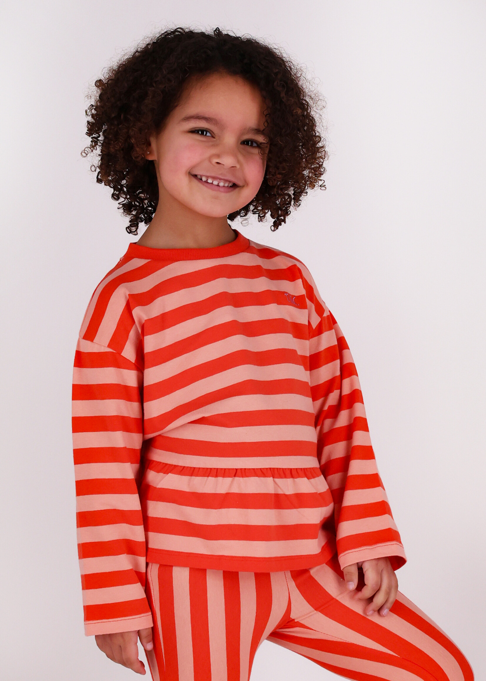 The New Chapter The New Chapter | T-shirt Loua – Red Pink Stripes