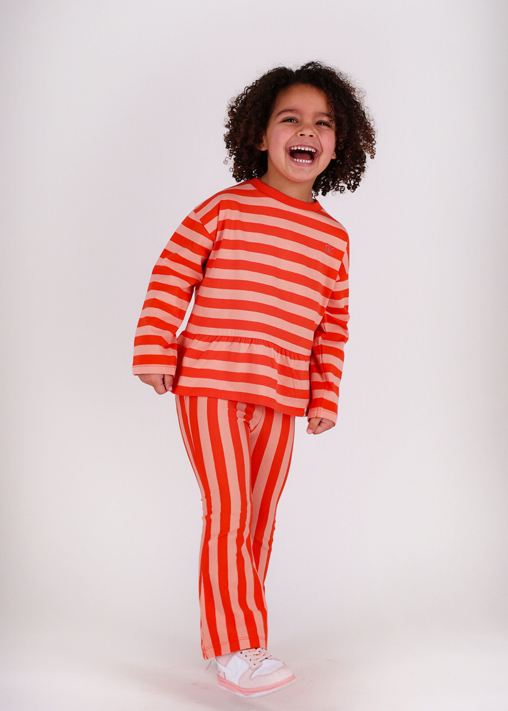 The New Chapter The New Chapter | T-shirt Loua – Red Pink Stripes