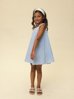 LOOXS Little LOOXS Little | Little Striped Crinckle sleeveless D - blue stripe