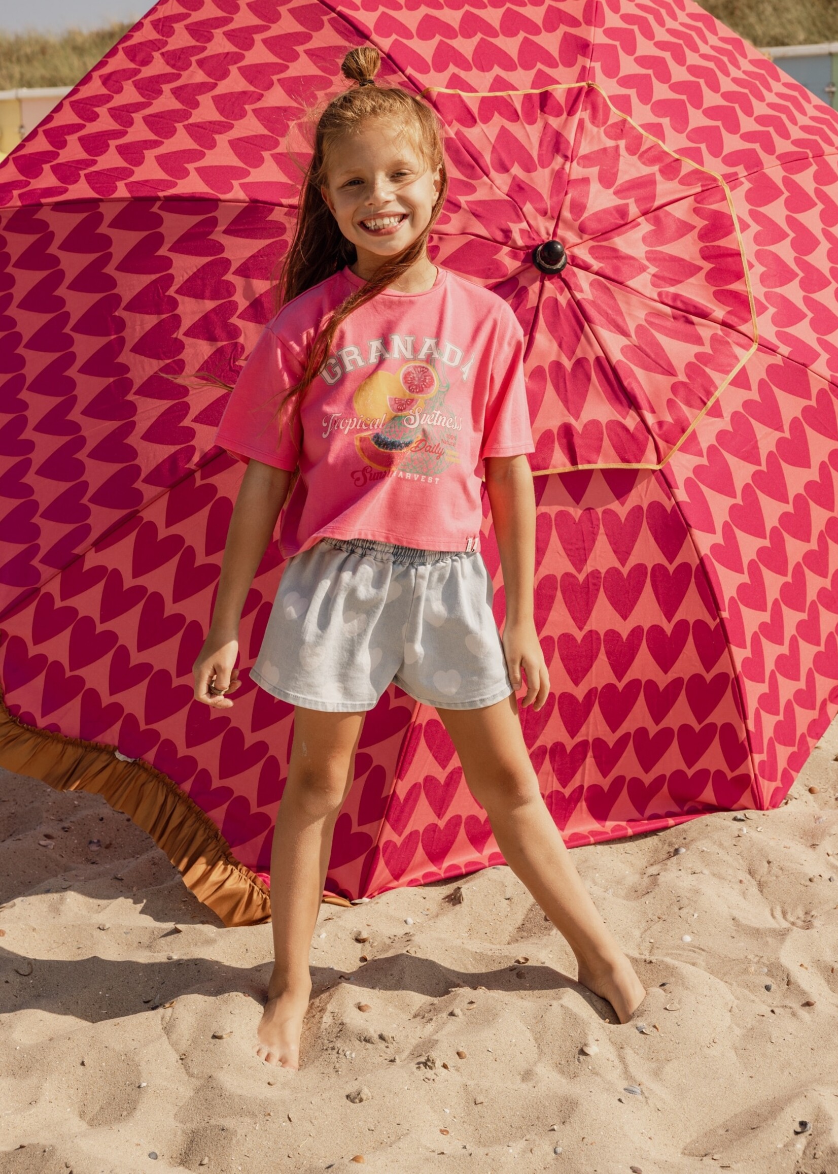 LOOXS Little LOOXS Little | Little Heart Denim Shorts - Heart denim