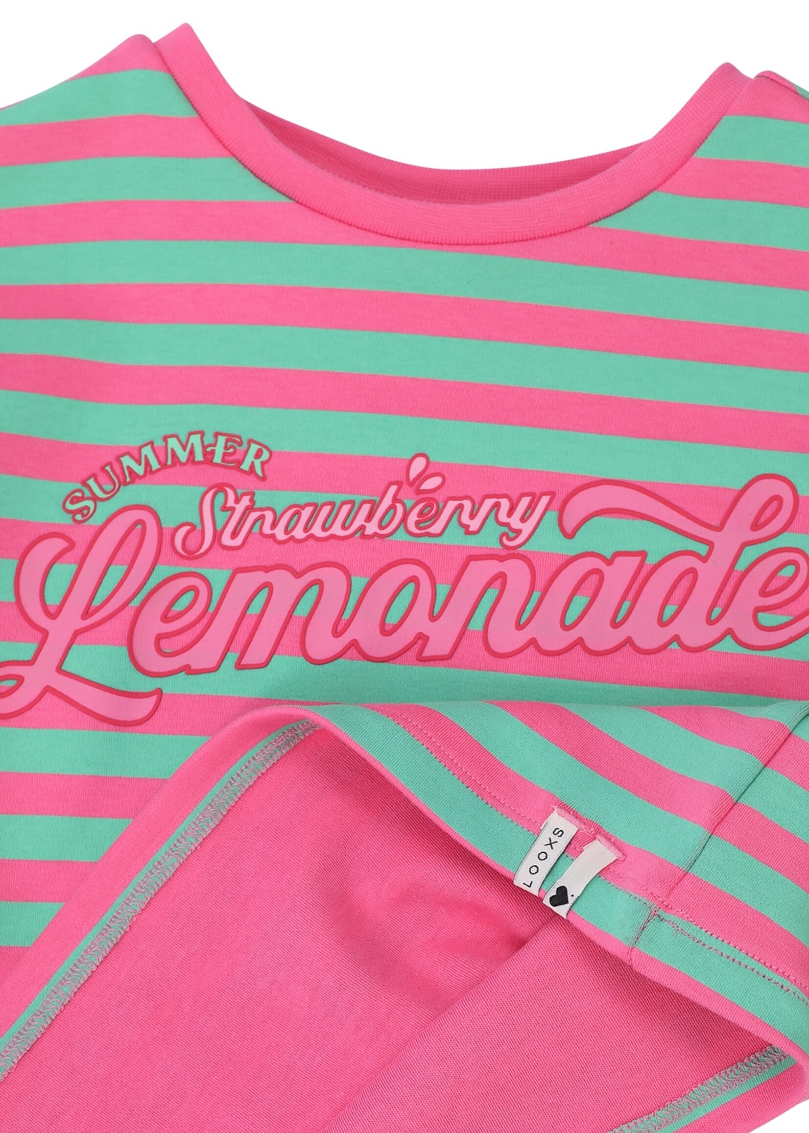 LOOXS Little LOOXS Little | Little T-Shirt SS - PINK SUMMER STRIPE