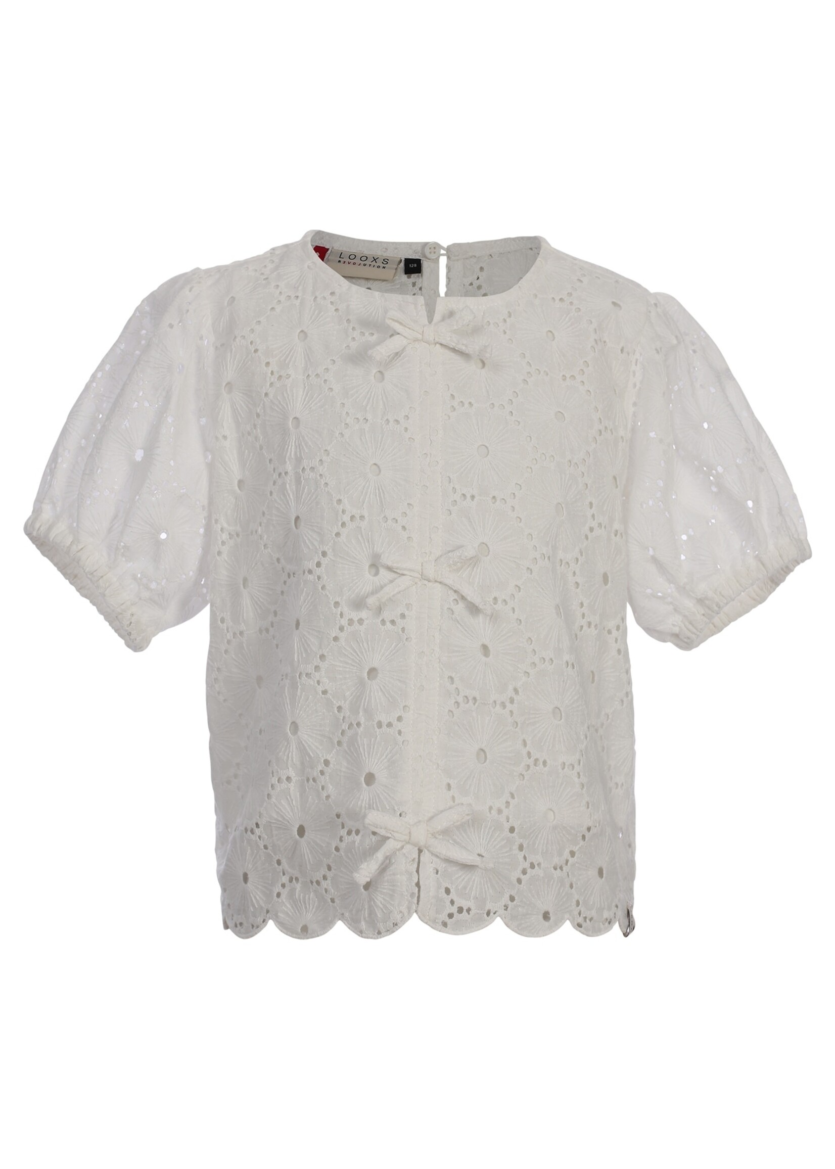 LOOXS Little LOOXS Little | Little woven top  SS - Soft white