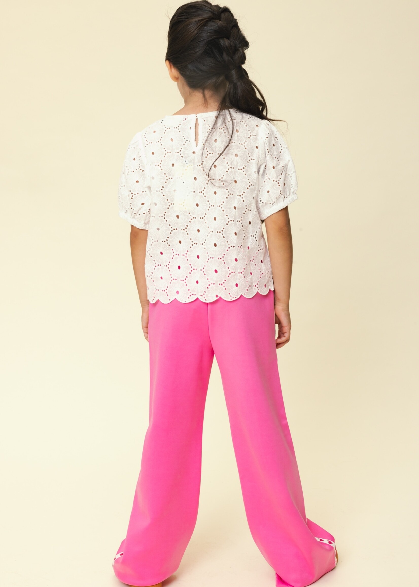 LOOXS Little LOOXS Little | Little woven top  SS - Soft white