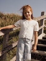 LOOXS Little LOOXS Little | Little woven top  SS - Soft white