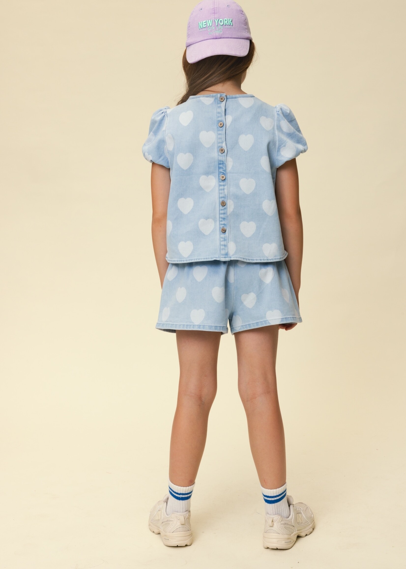 LOOXS Little LOOXS Little | Little Heart Denim Top - Heart denim