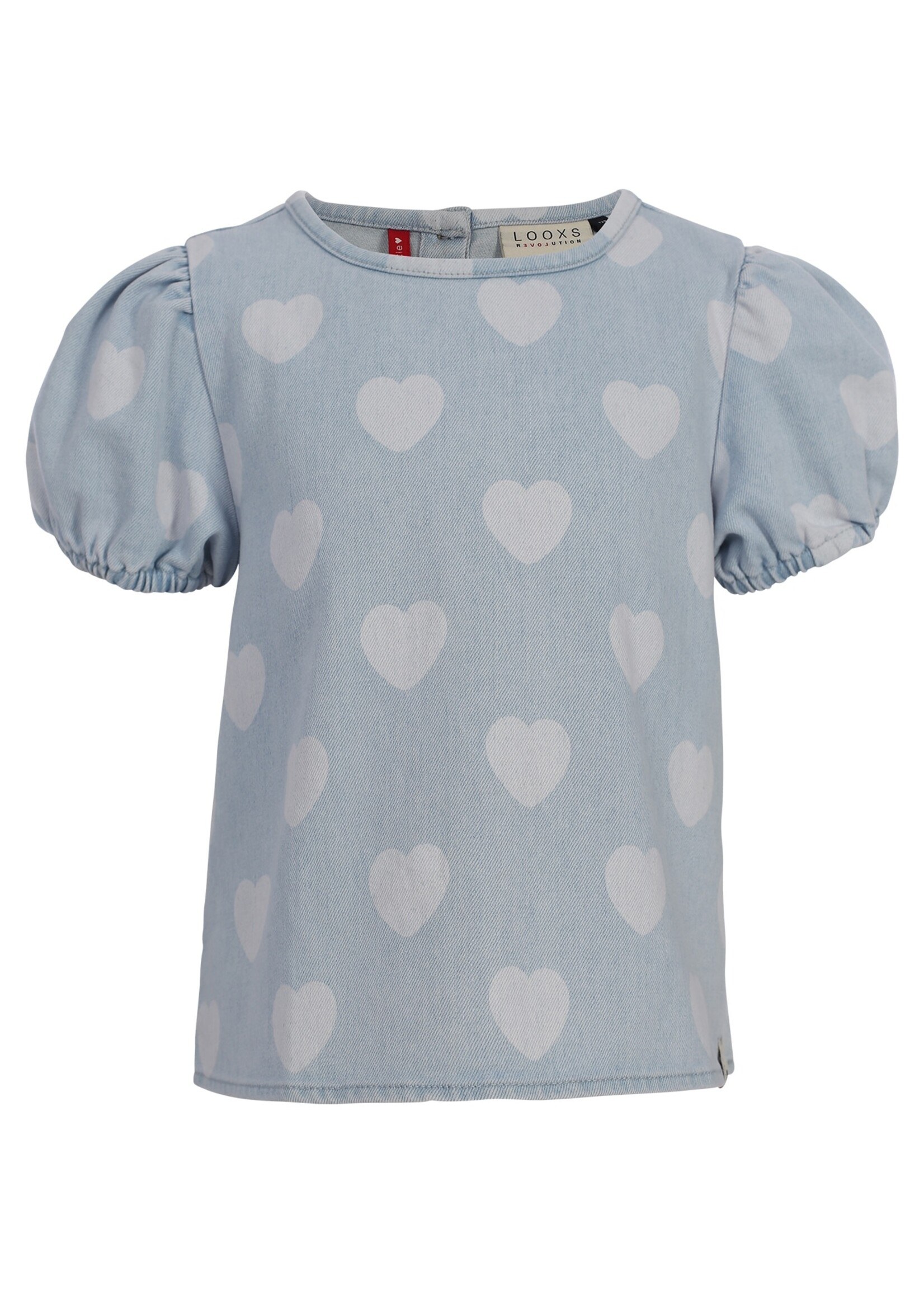 LOOXS Little LOOXS Little | Little Heart Denim Top - Heart denim