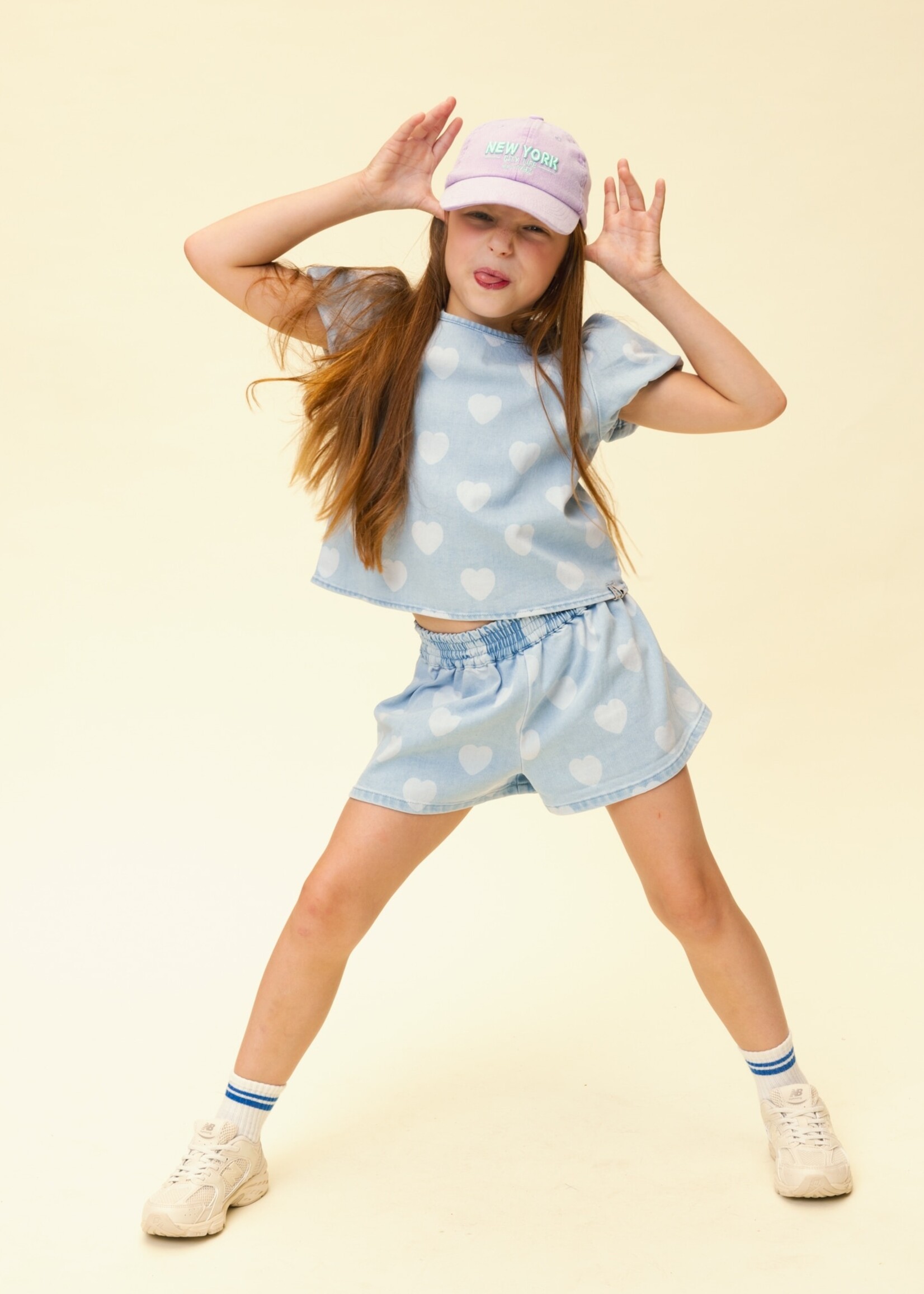 LOOXS Little LOOXS Little | Little Heart Denim Top - Heart denim