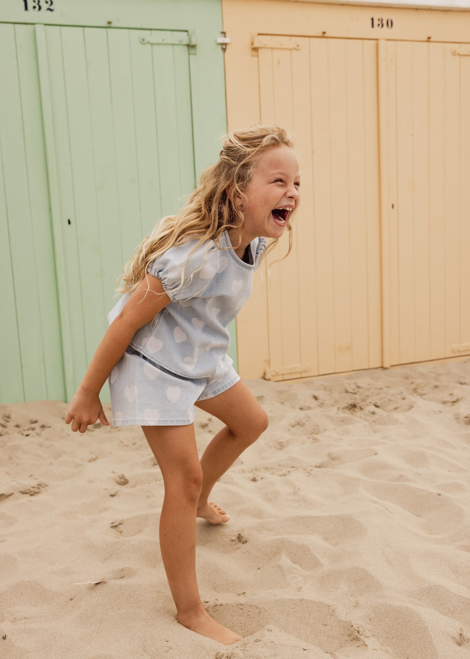 LOOXS Little LOOXS Little | Little Heart Denim Top - Heart denim