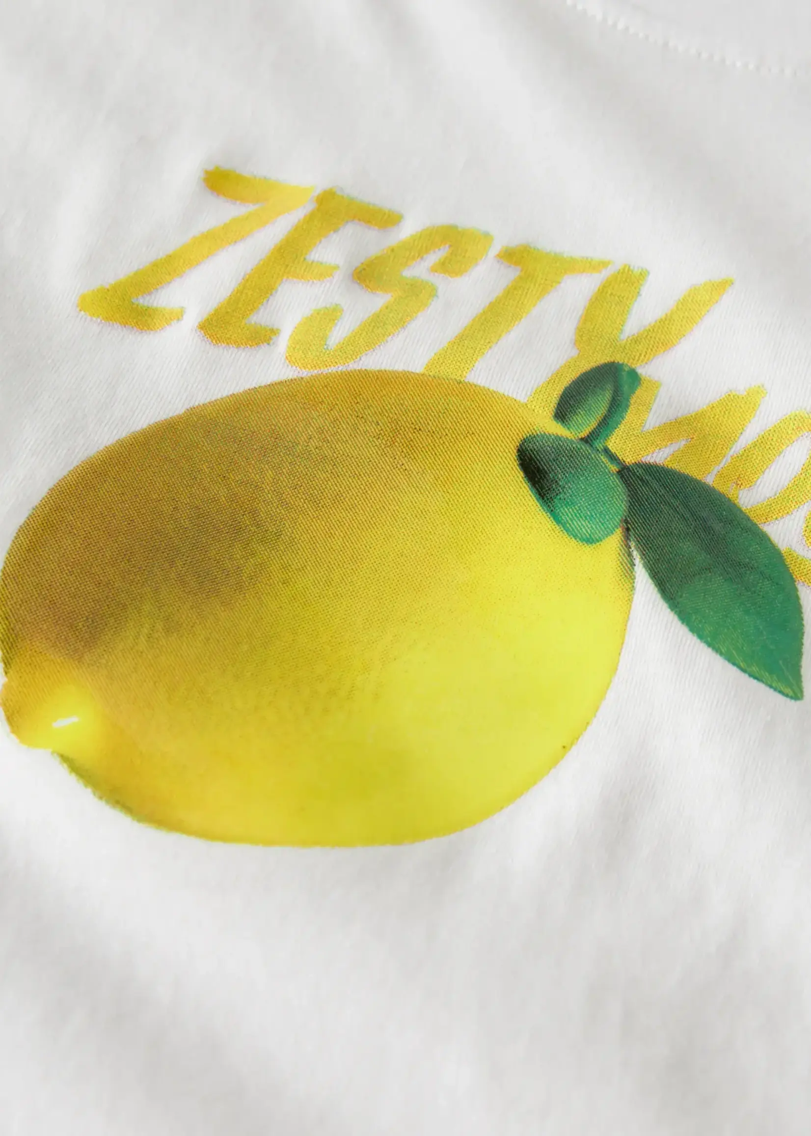 Name It Name It | NKFFARINAZ SS NREG SHORT TOP BOX - Bright White/LEMON