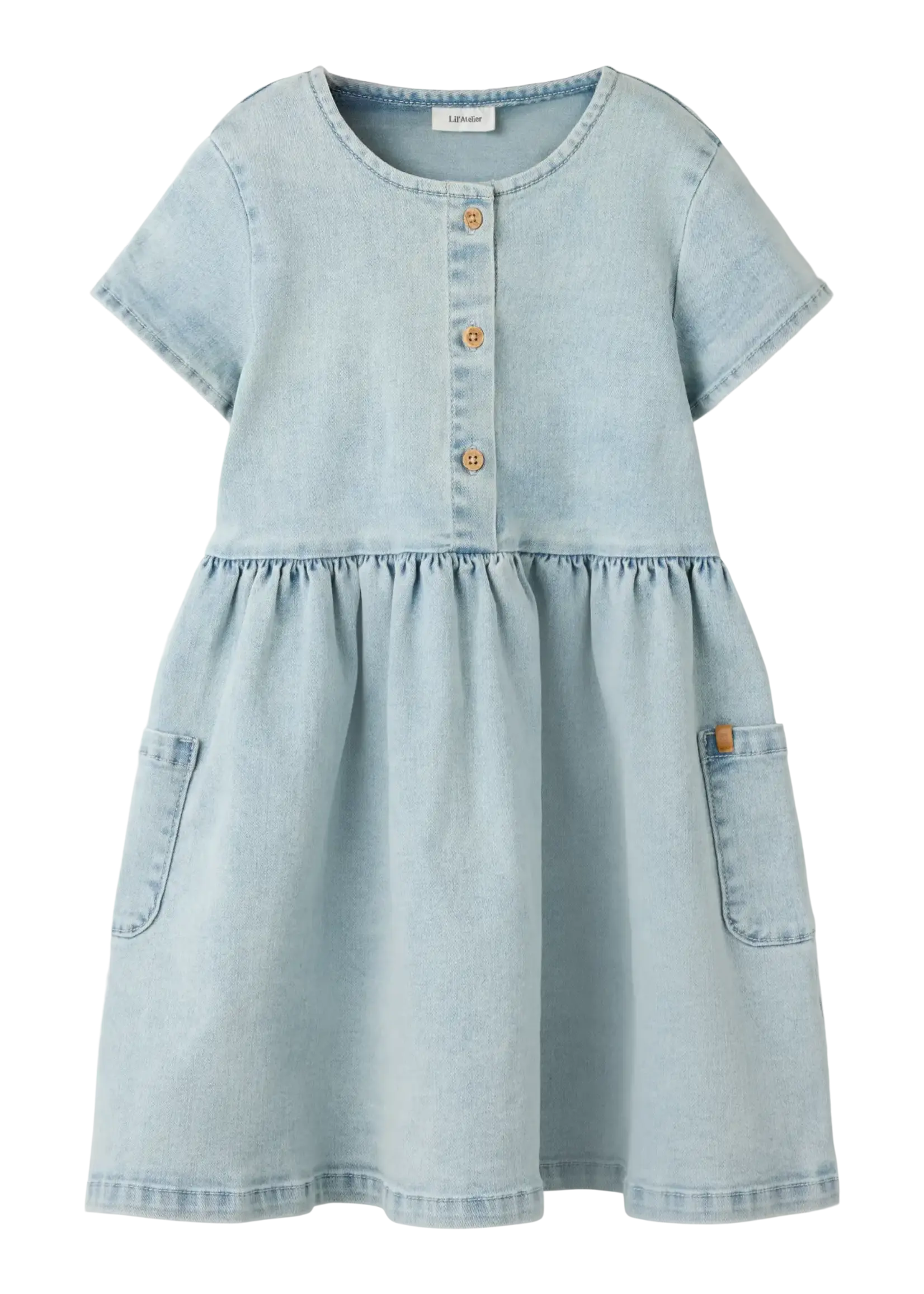 Lil' Atelier | NMFFRANCES SS DRESS - Light Blue Denim