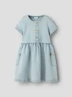 Lil’ Atelier Lil' Atelier | NMFFRANCES SS DRESS - Light Blue Denim