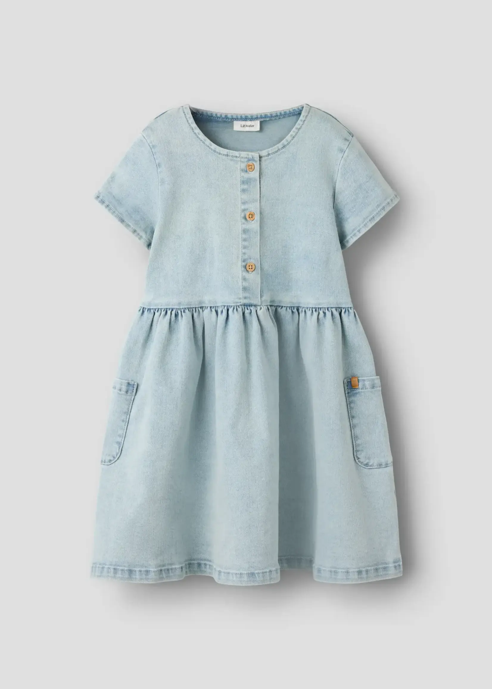Lil’ Atelier Lil' Atelier | NMFFRANCES SS DRESS - Light Blue Denim