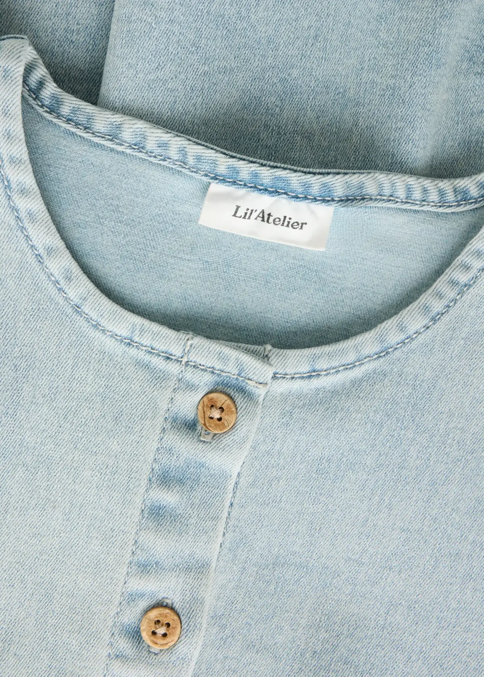 Lil' Atelier | NMFFRANCES SS DRESS - Light Blue Denim