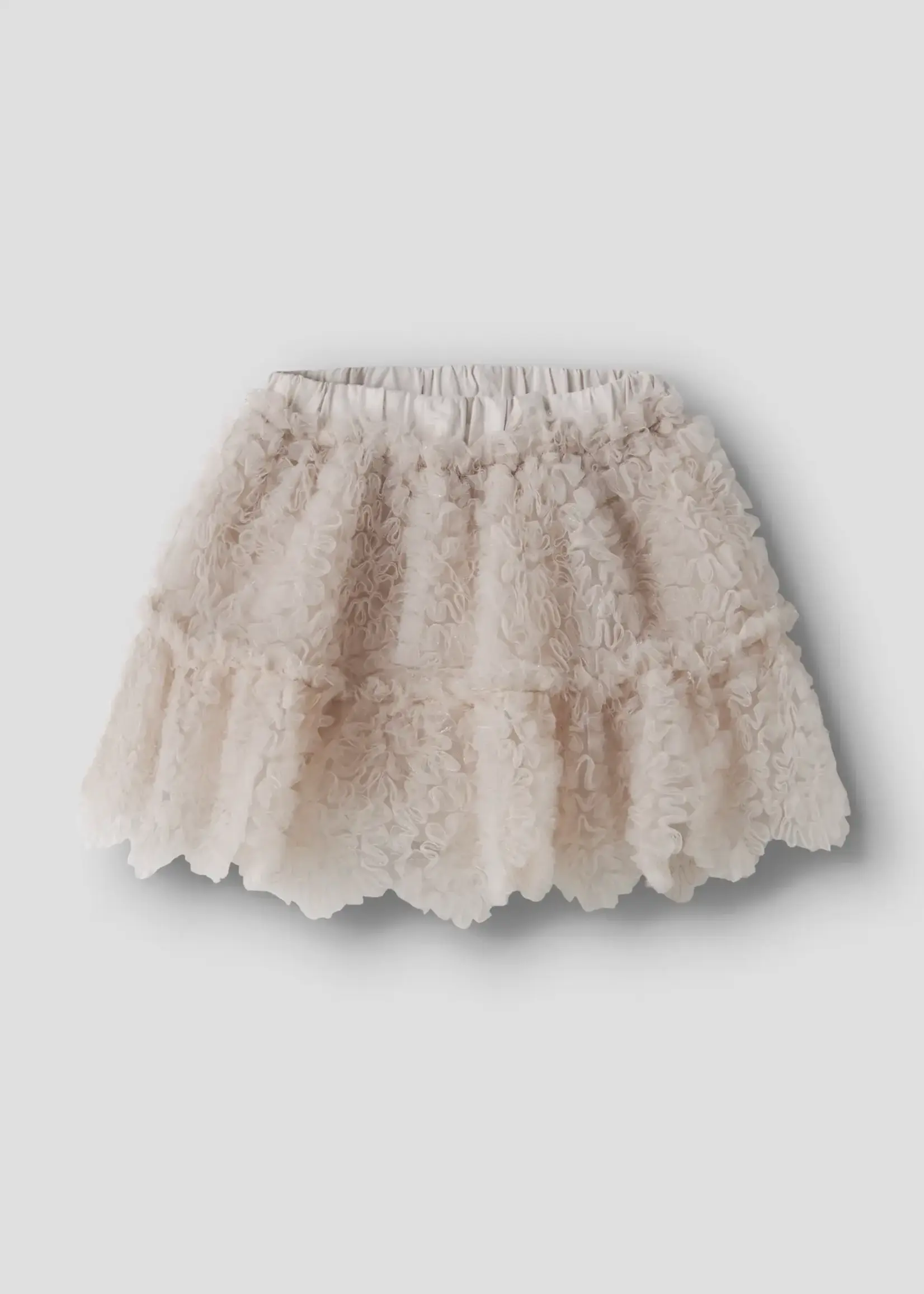Lil’ Atelier Lil' Atelier | NMFFAUNA TULLE SKIRT LIL - Pumice Stone